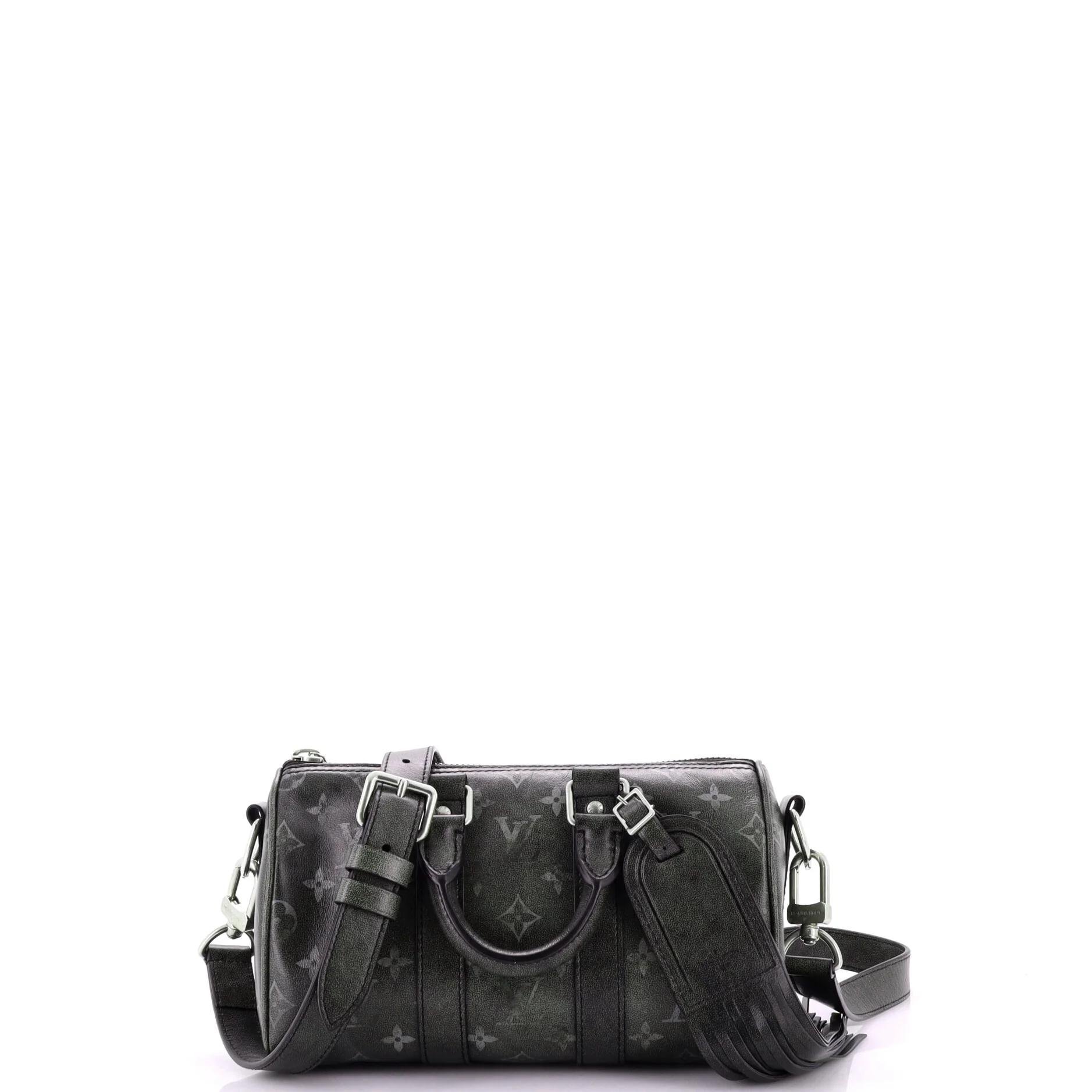 Leather bowling bag