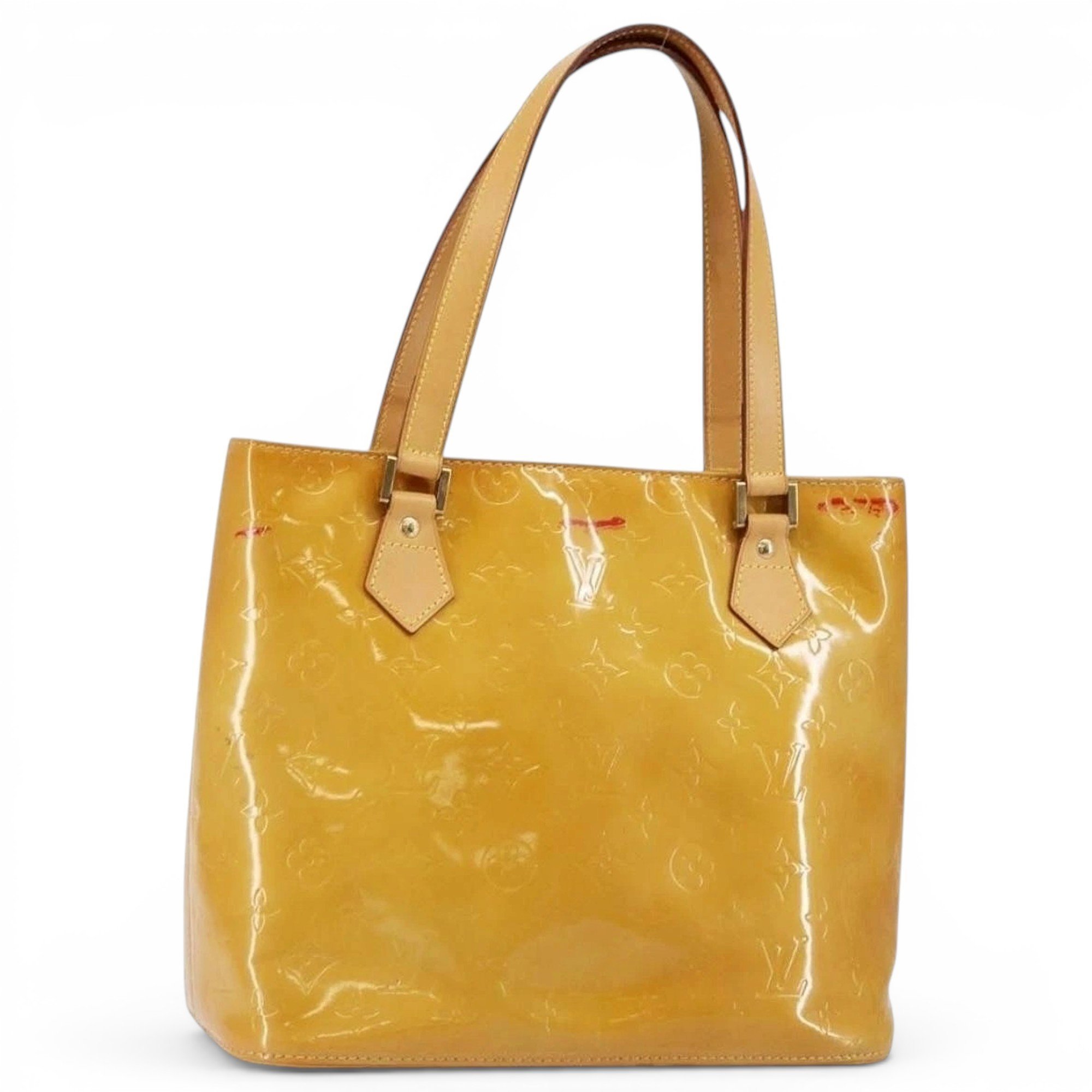 Patent leather handbag