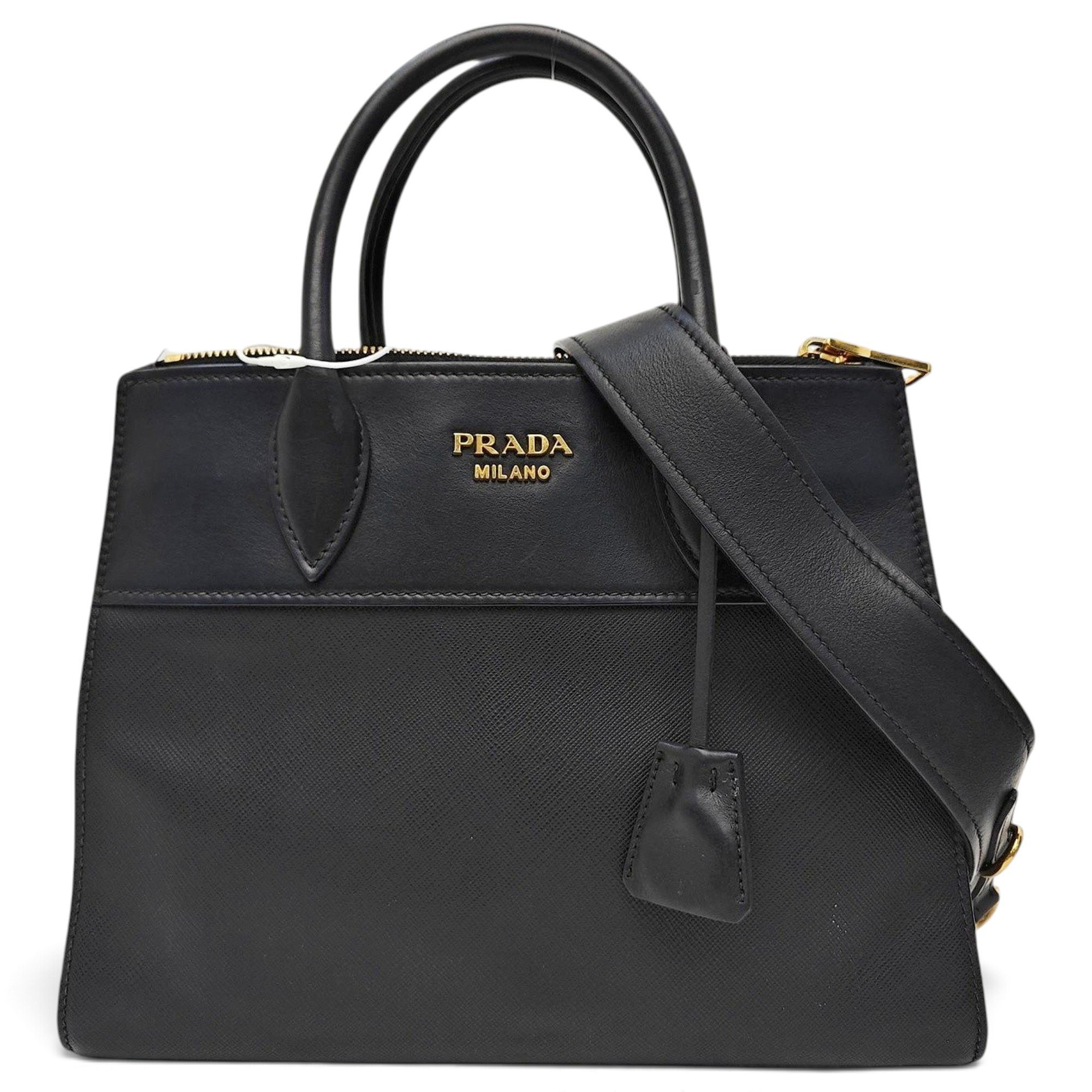 Bibliothèque leather handbag