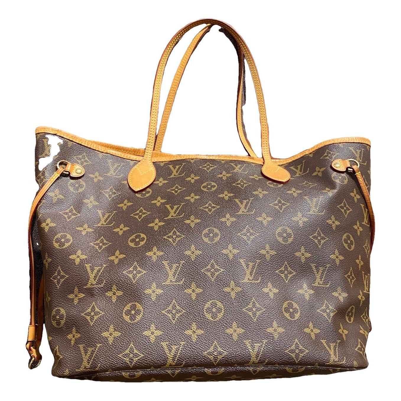 Louis Vuitton Neverfull leather handbag