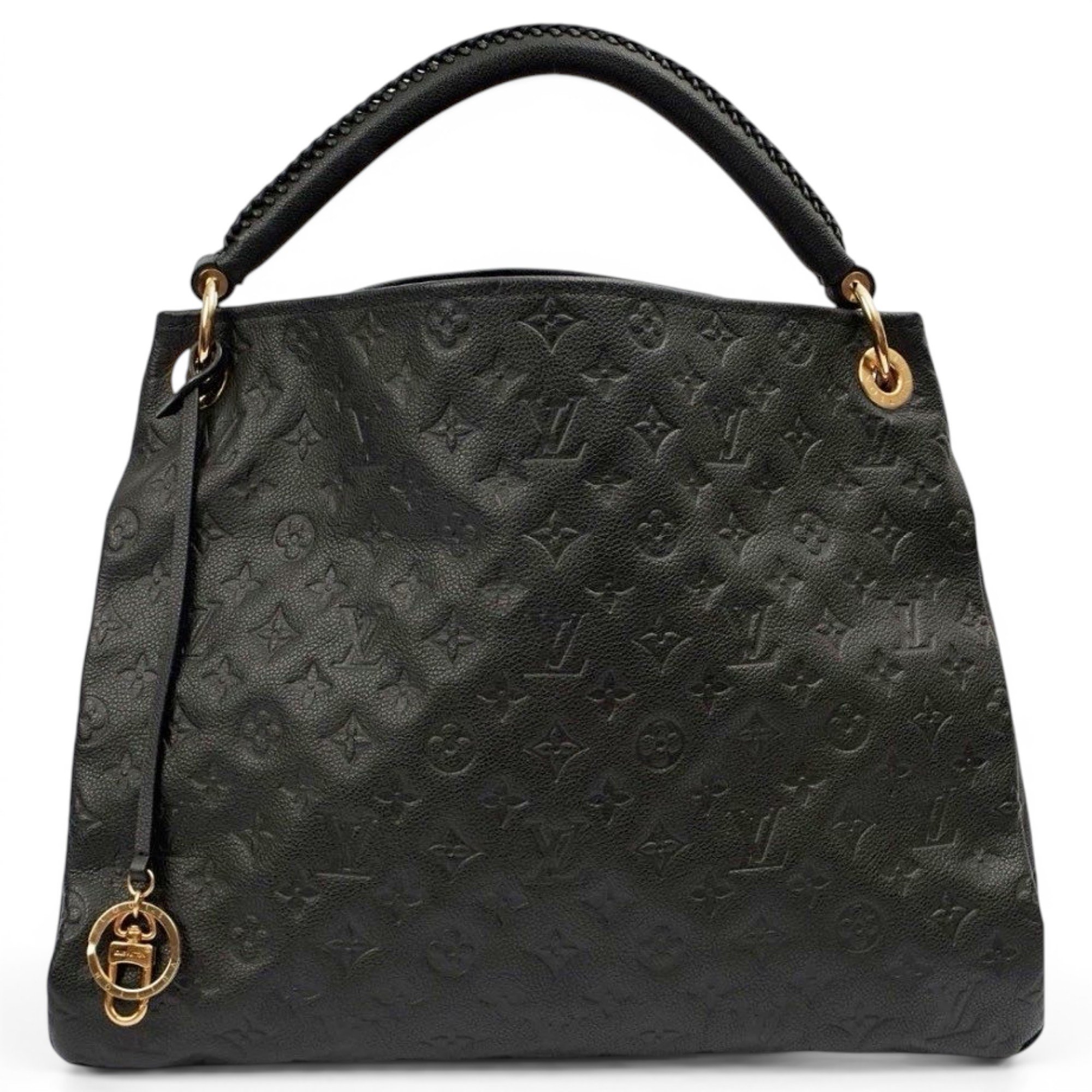 Artsy leather handbag