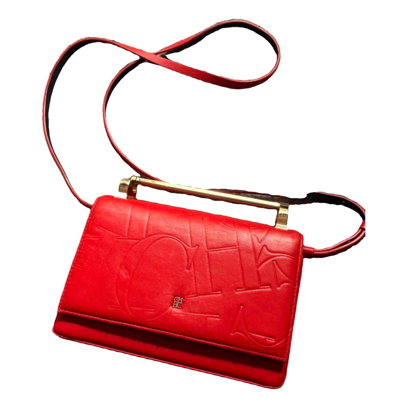 Leather clutch bag