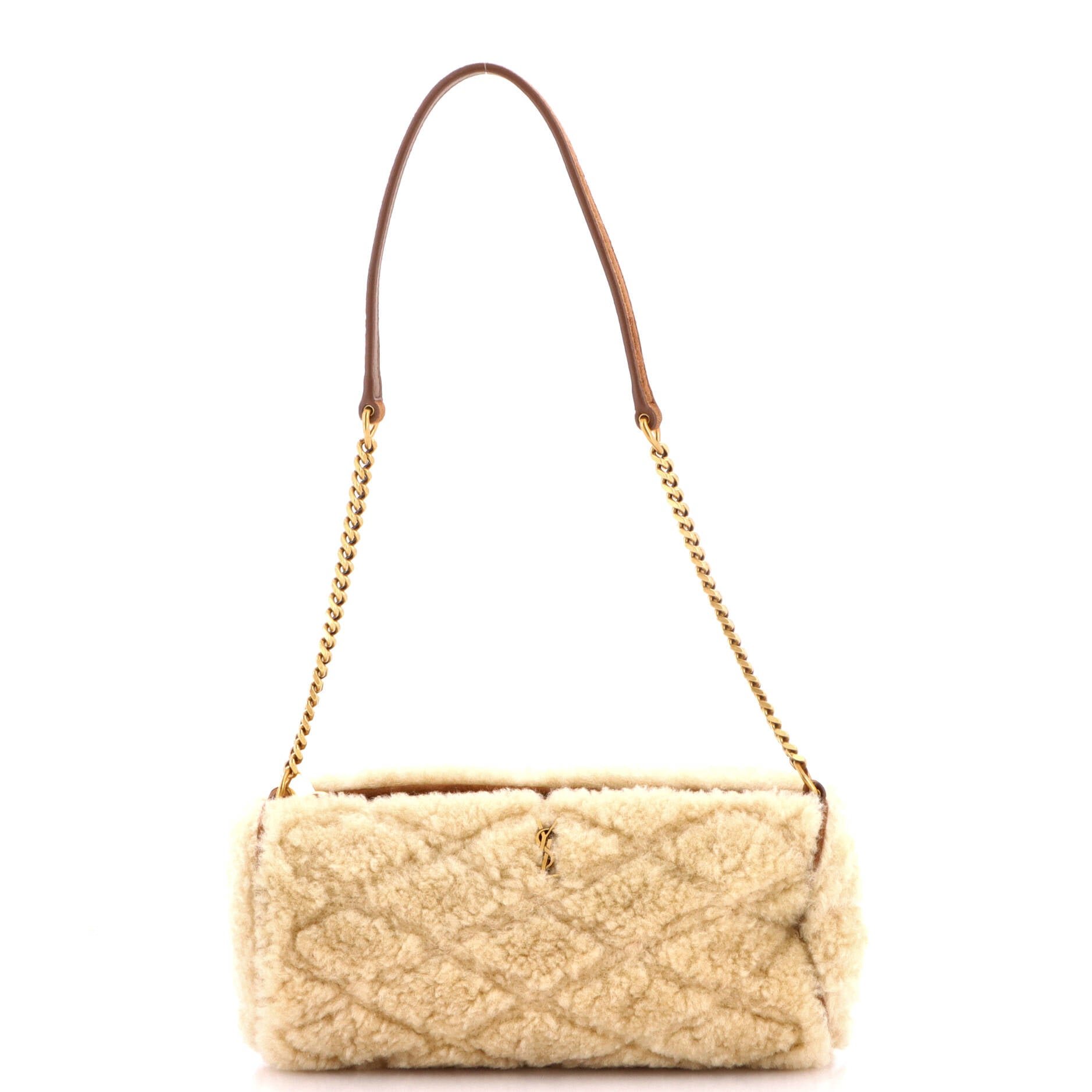Sade Tube Bag Quilted Shearling Mini