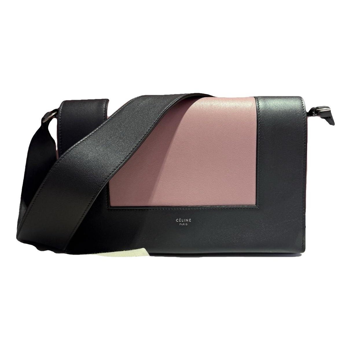 Frame leather handbag