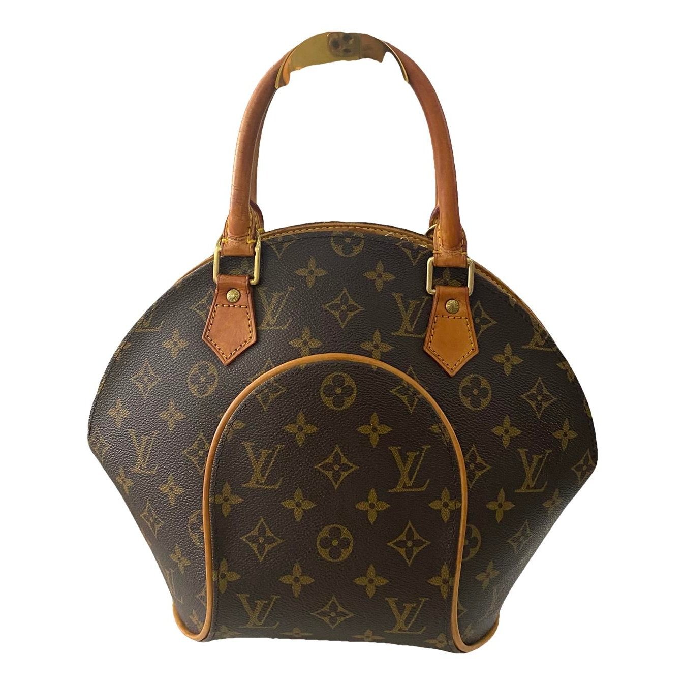 Ellipse leather handbag