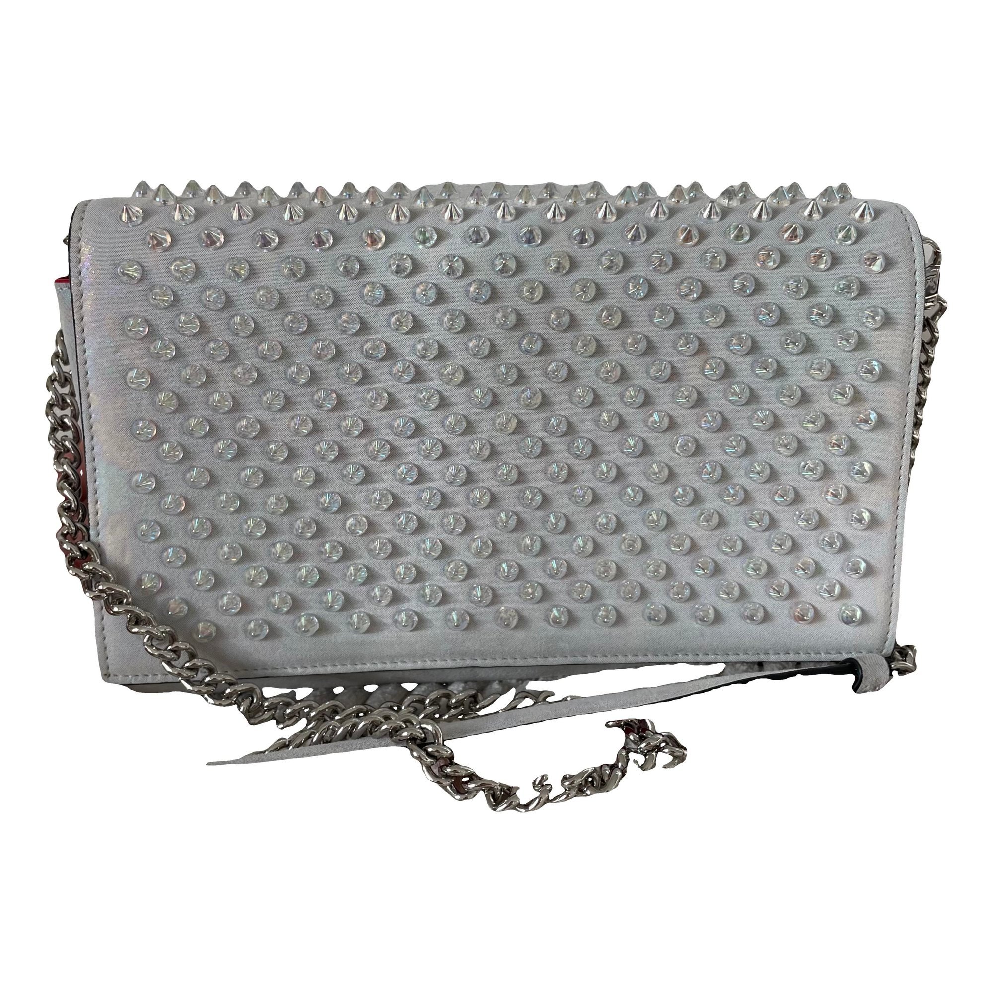 Leather clutch bag