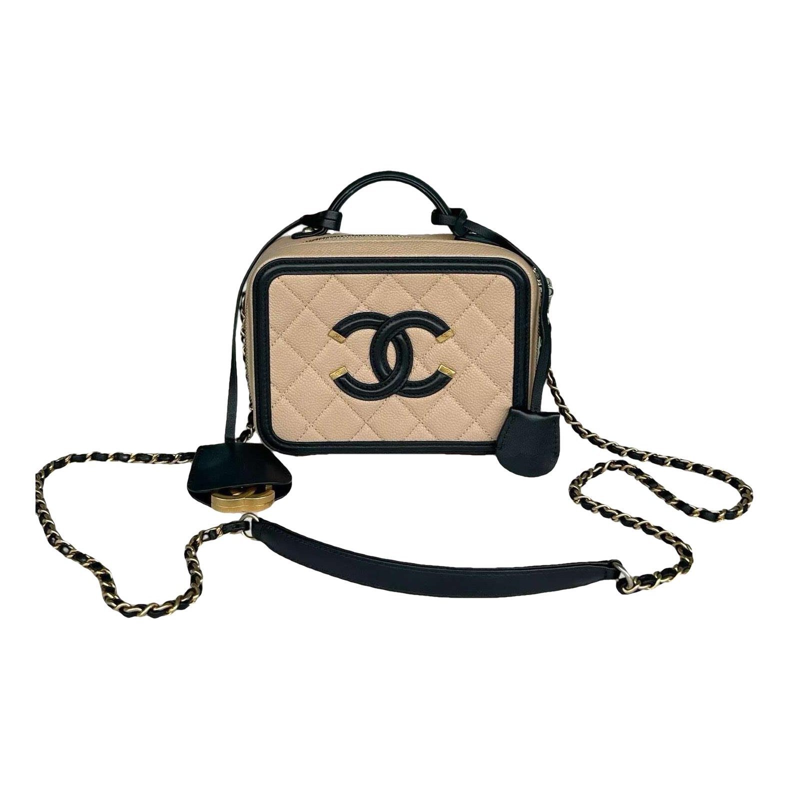 Vanity leather handbag