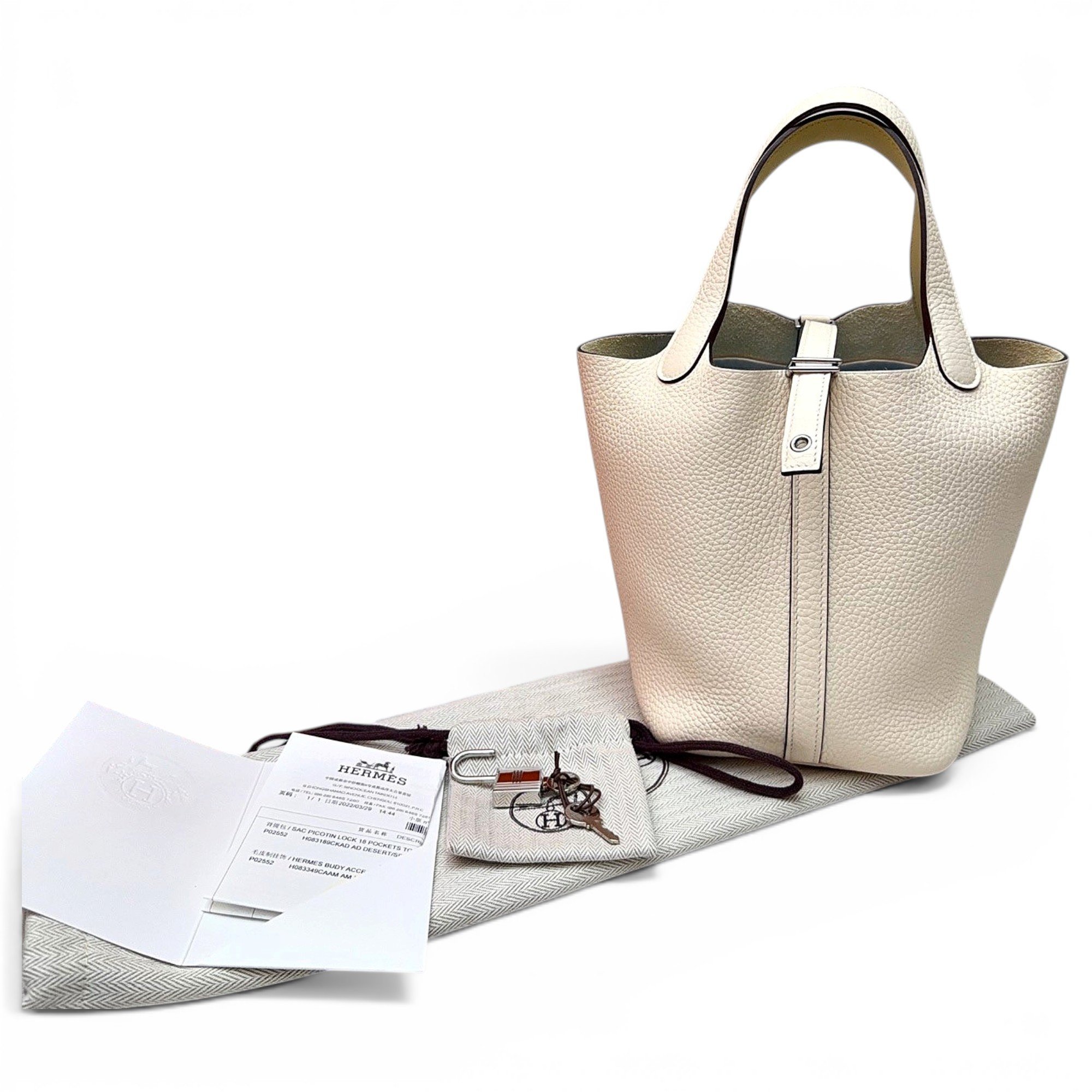 Picotin leather handbag