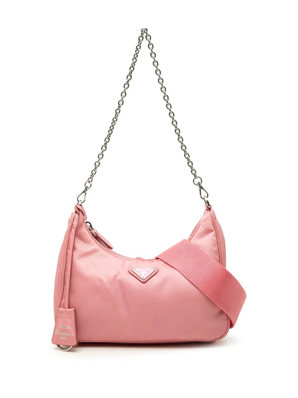 2005 Saffiano Trimmed Tessuto Re Edition 2005 satchel