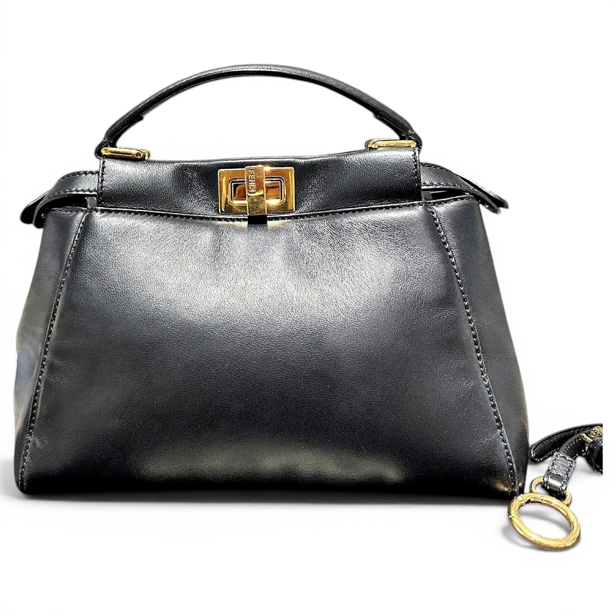 Peekaboo leather handbag
