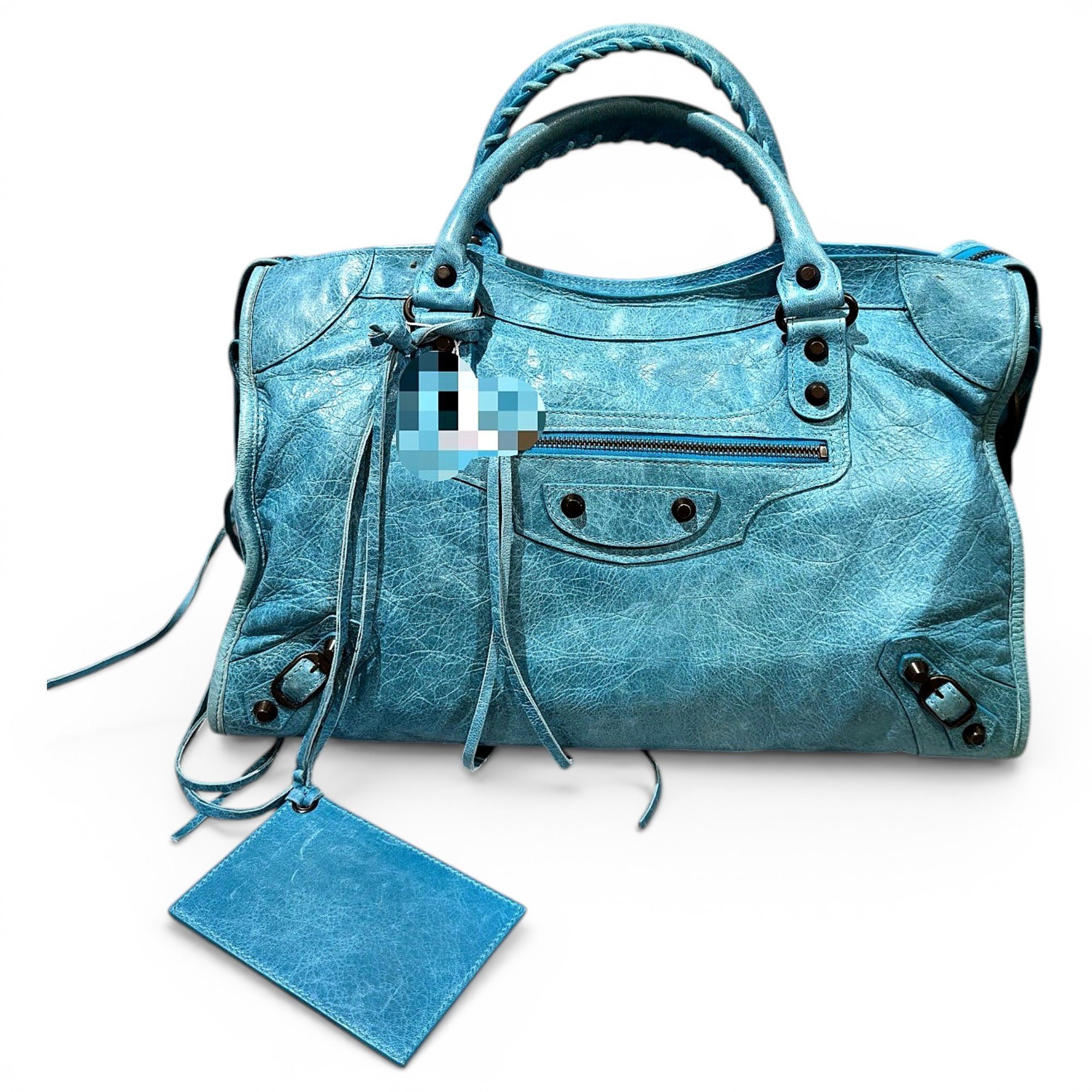 City leather bag