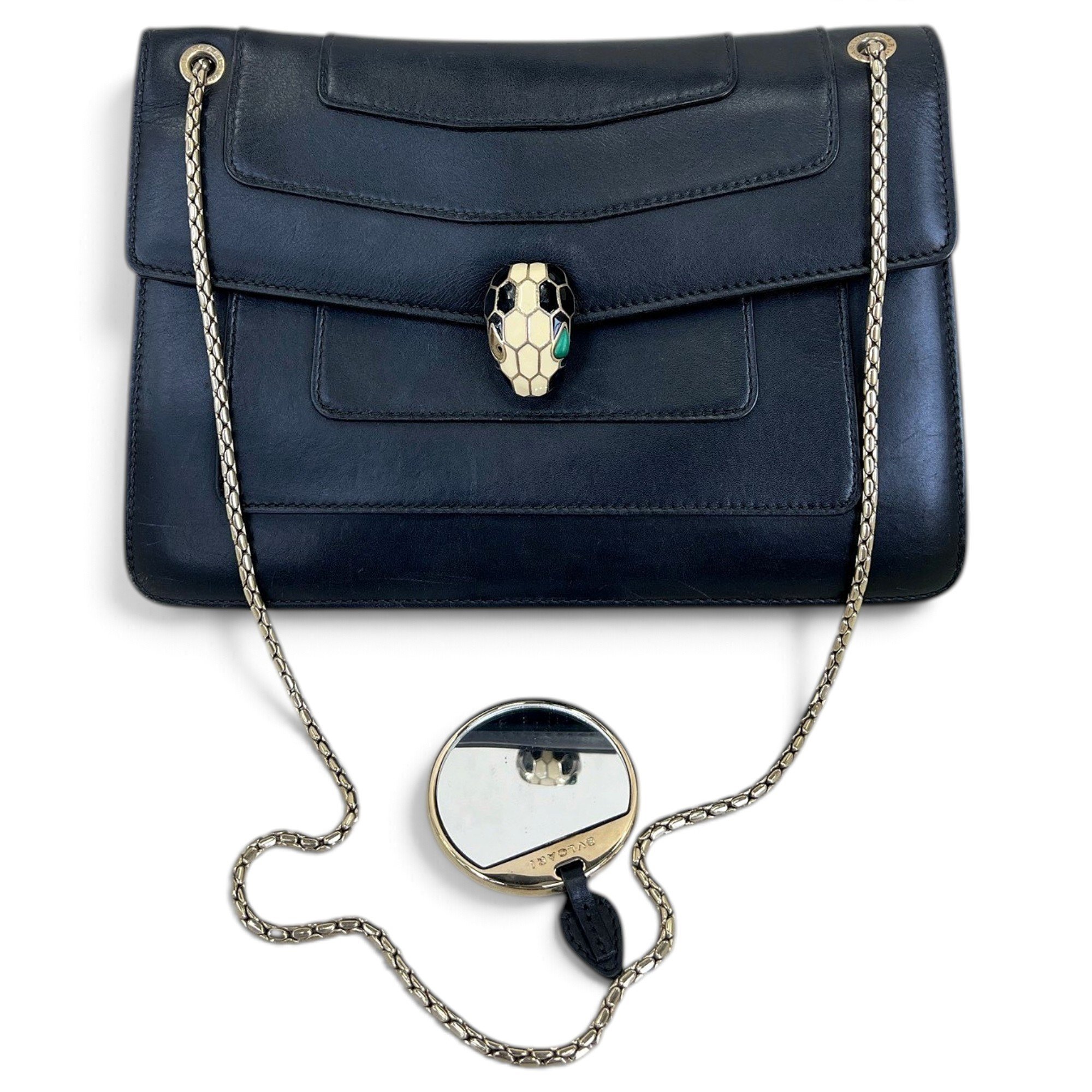 Serpenti leather crossbody bag