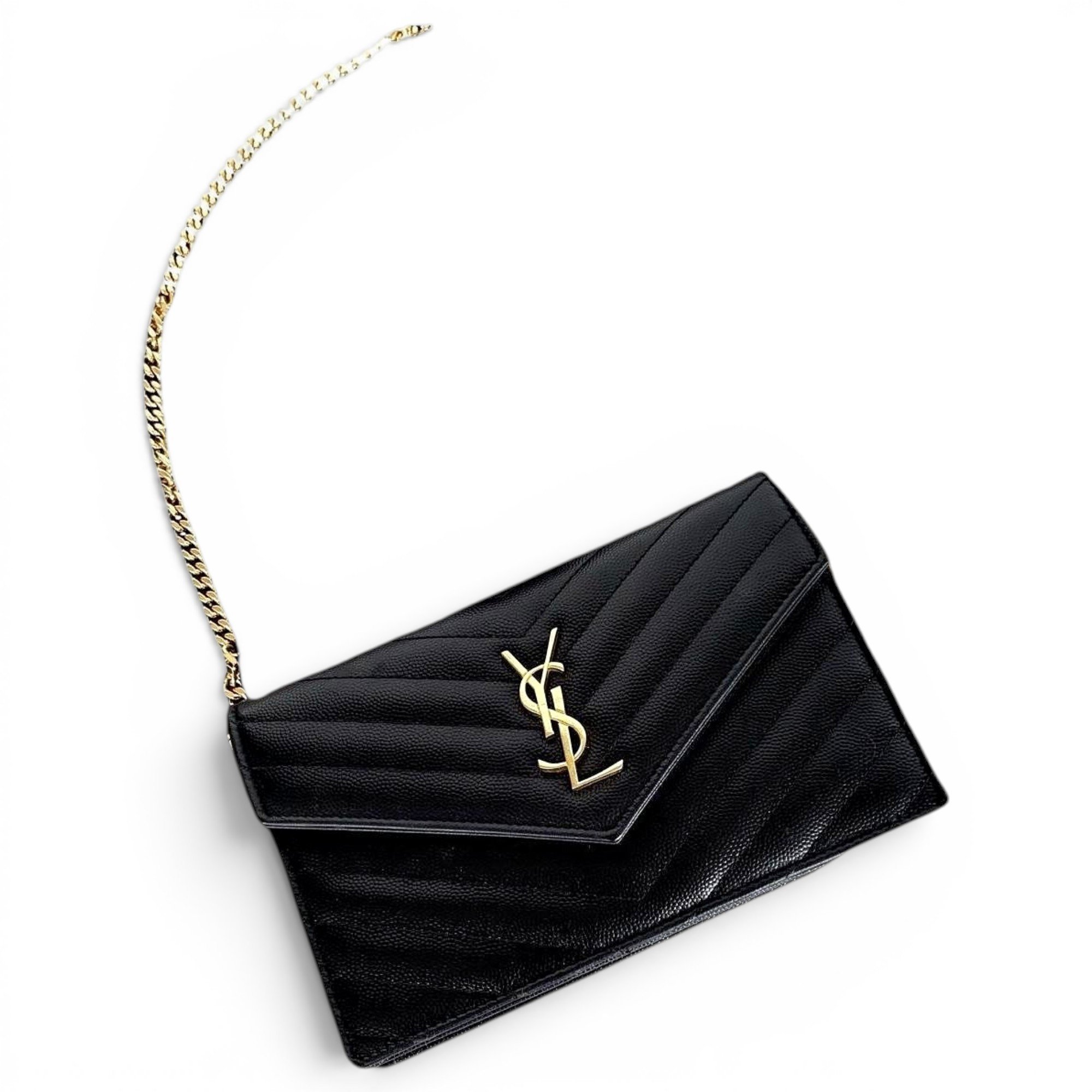 Portefeuille enveloppe leather handbag