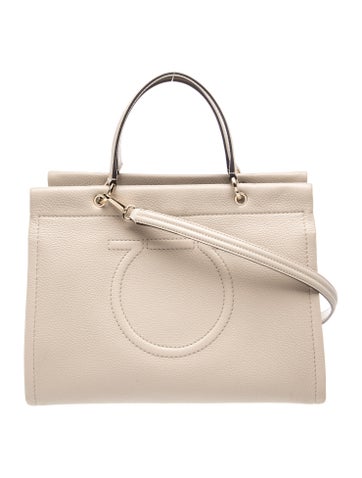 Leather Top Handle Bag