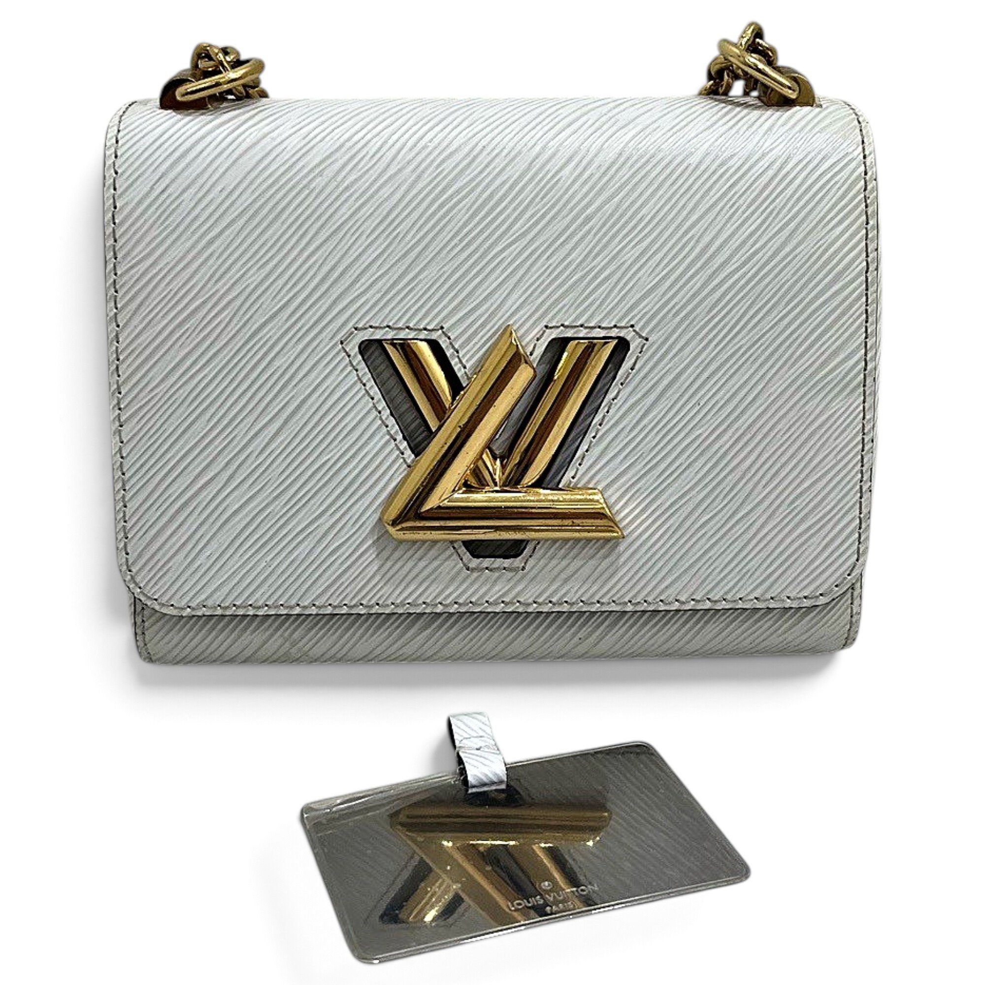 Twist leather handbag