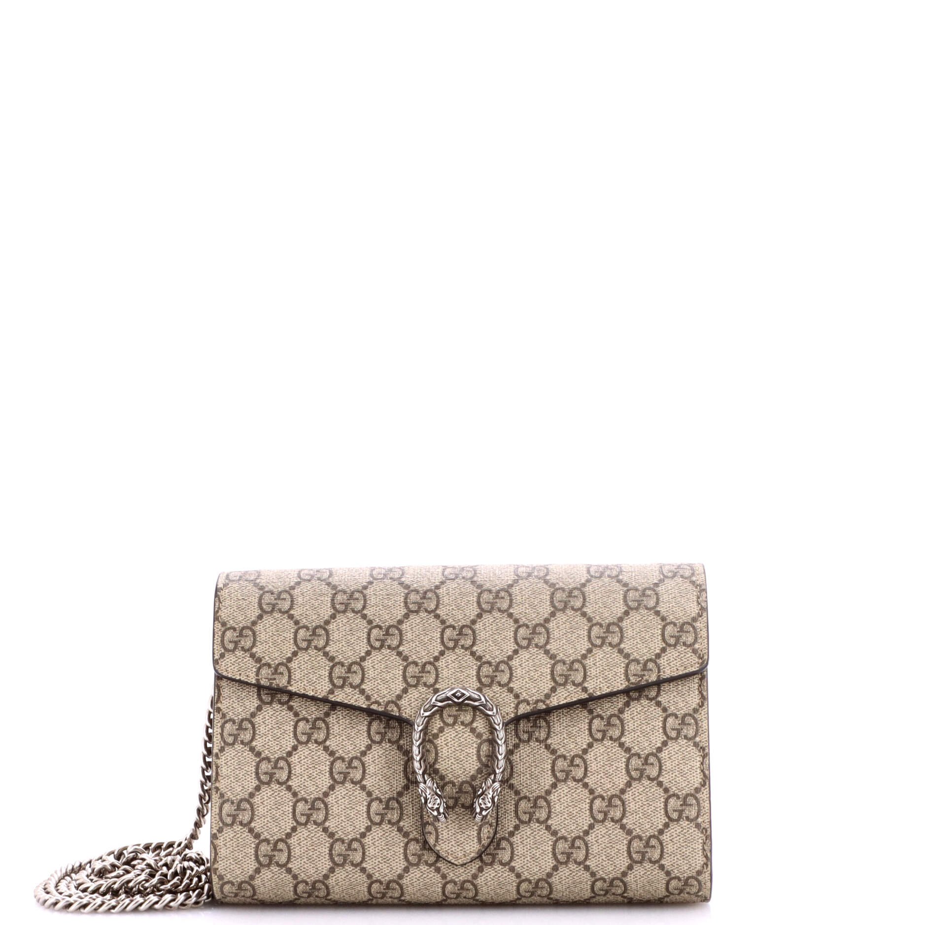Dionysus Chain Wallet GG Coated Canvas Small