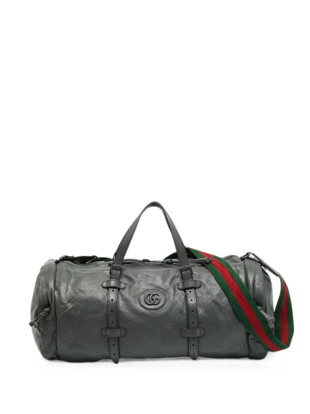 logo-plaque duffel travel bag