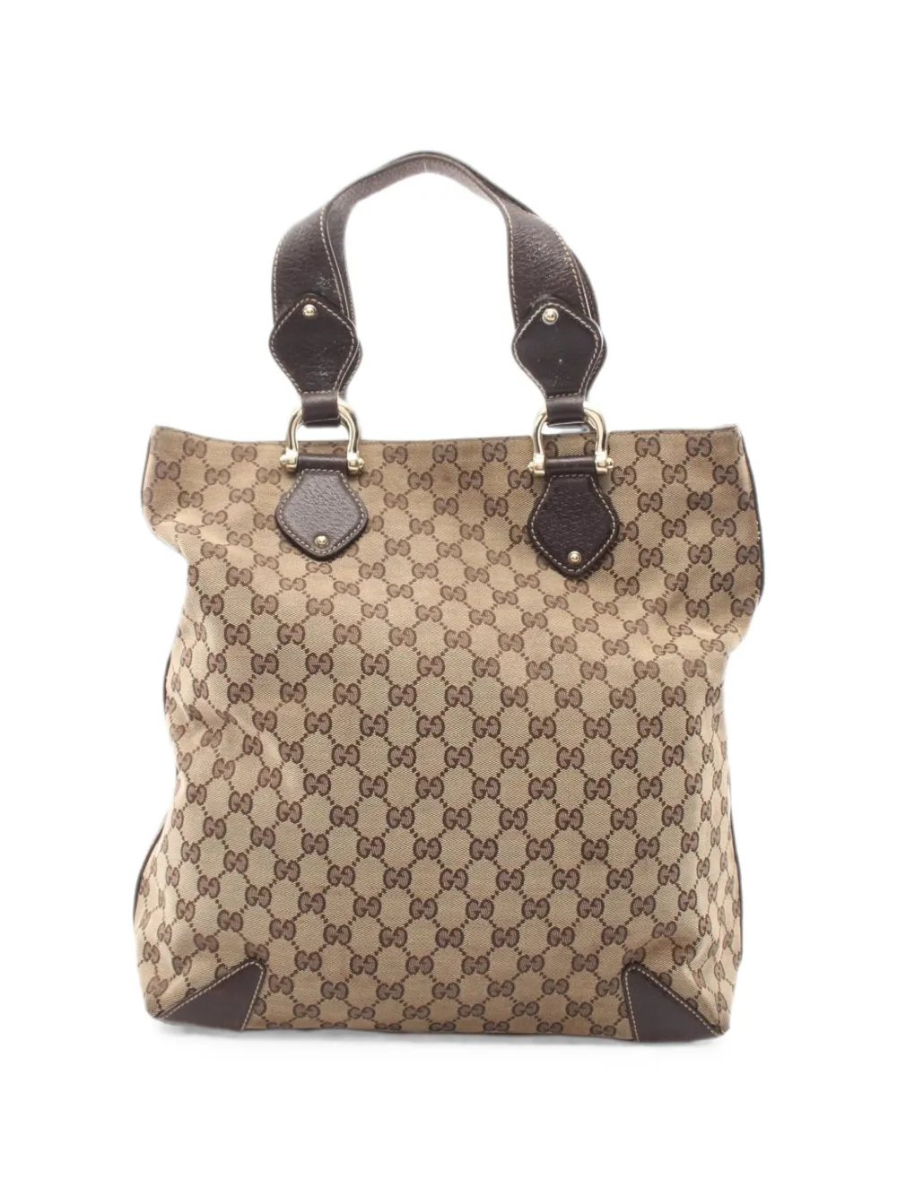 2000s GG canvas tote bag
