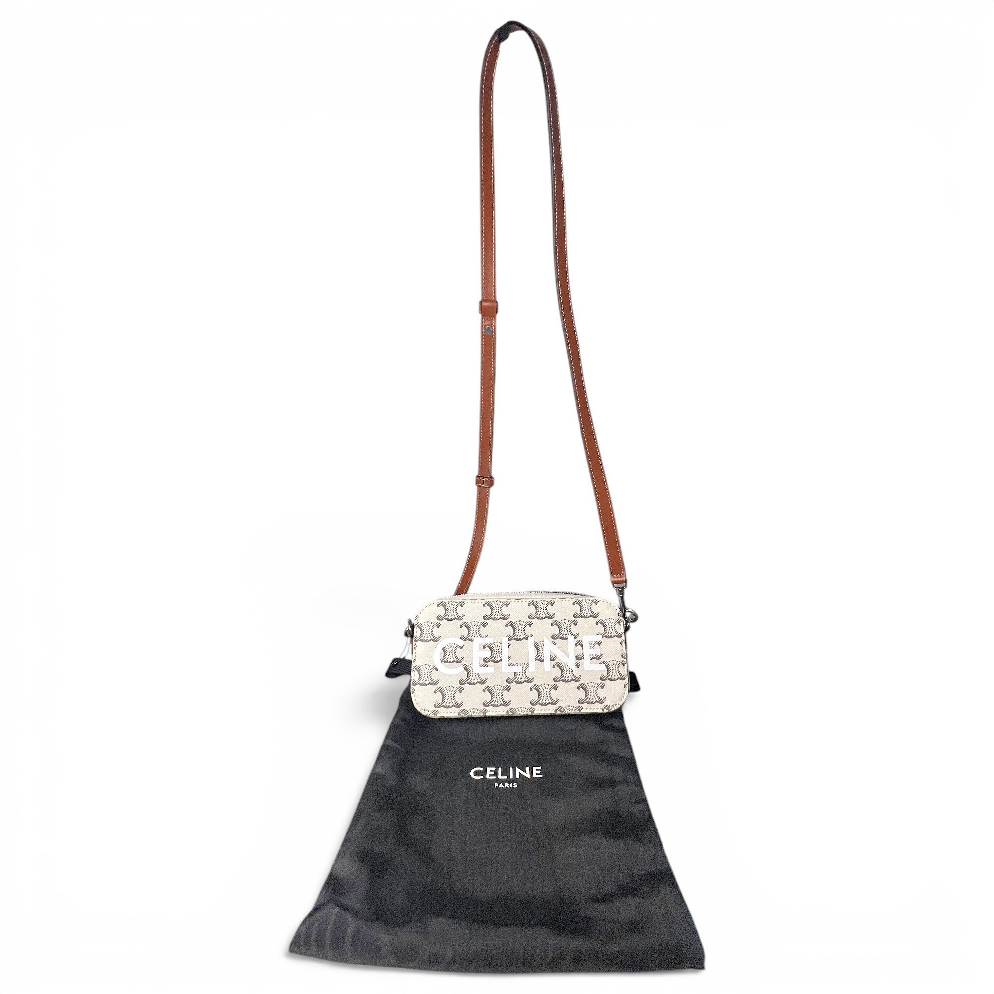 Leather clutch bag