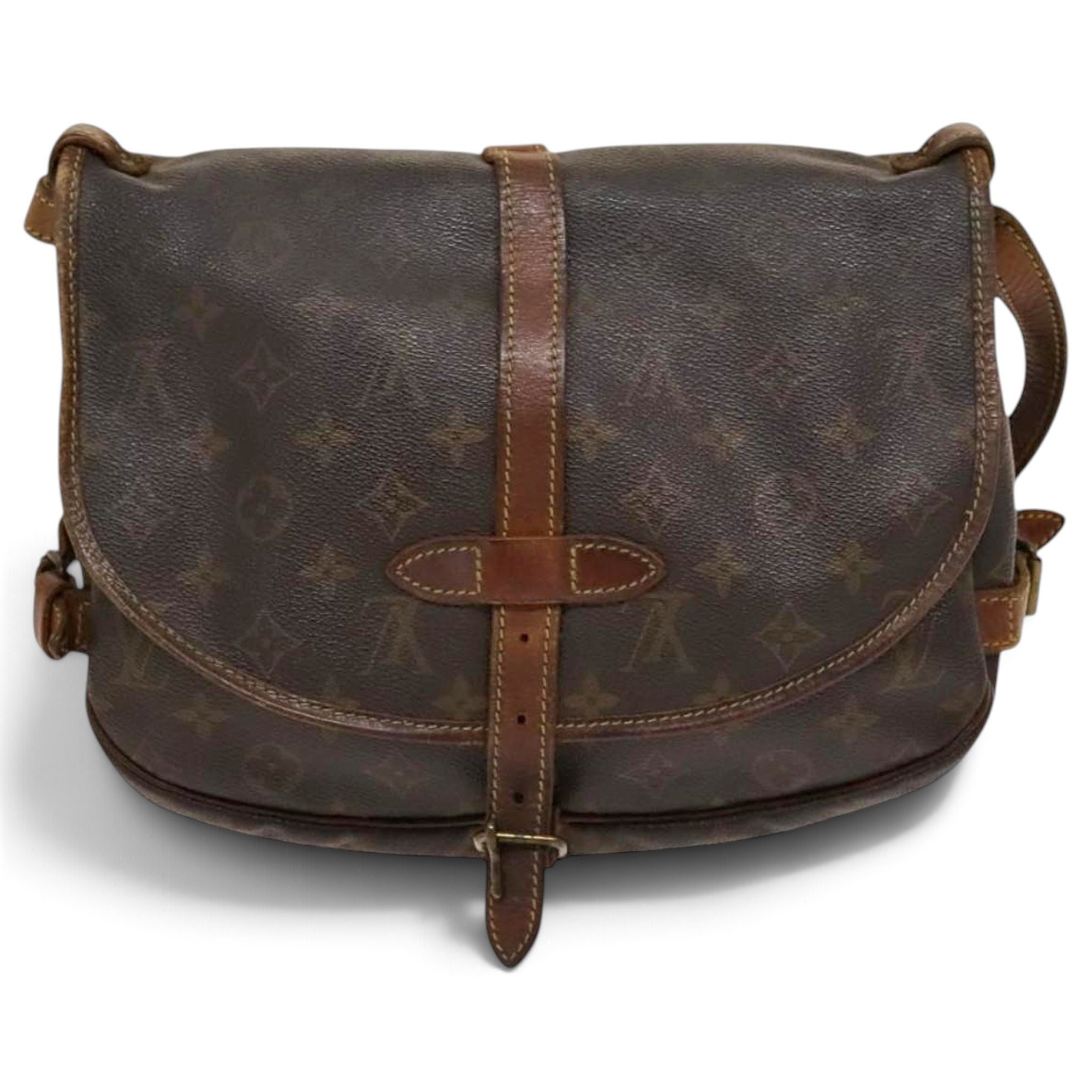 Louis Vuitton Saumur leather handbag
