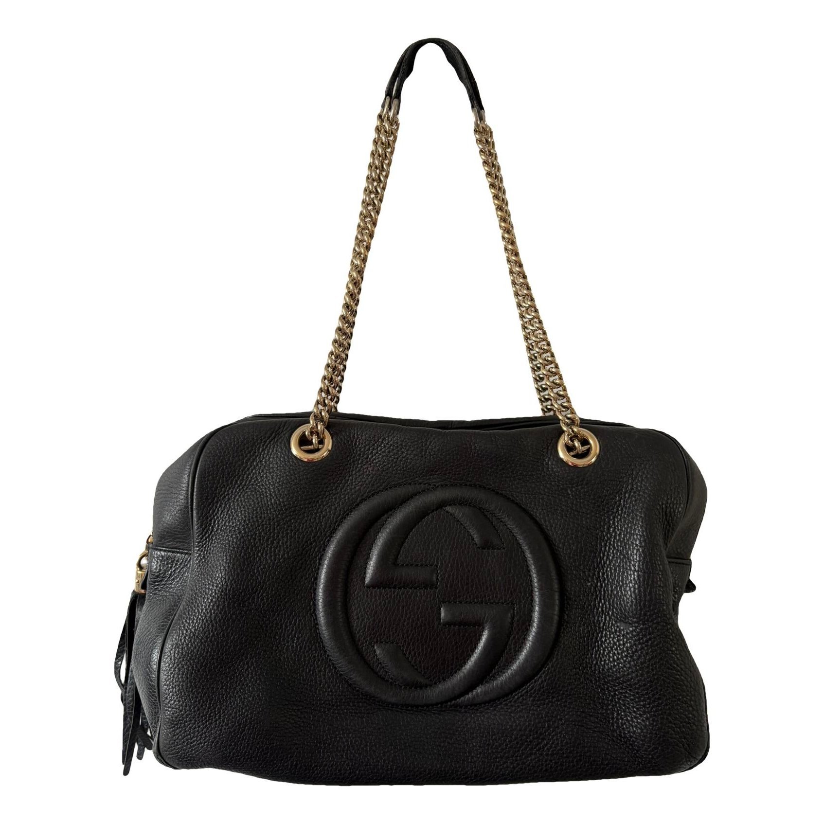 Leather travel bag