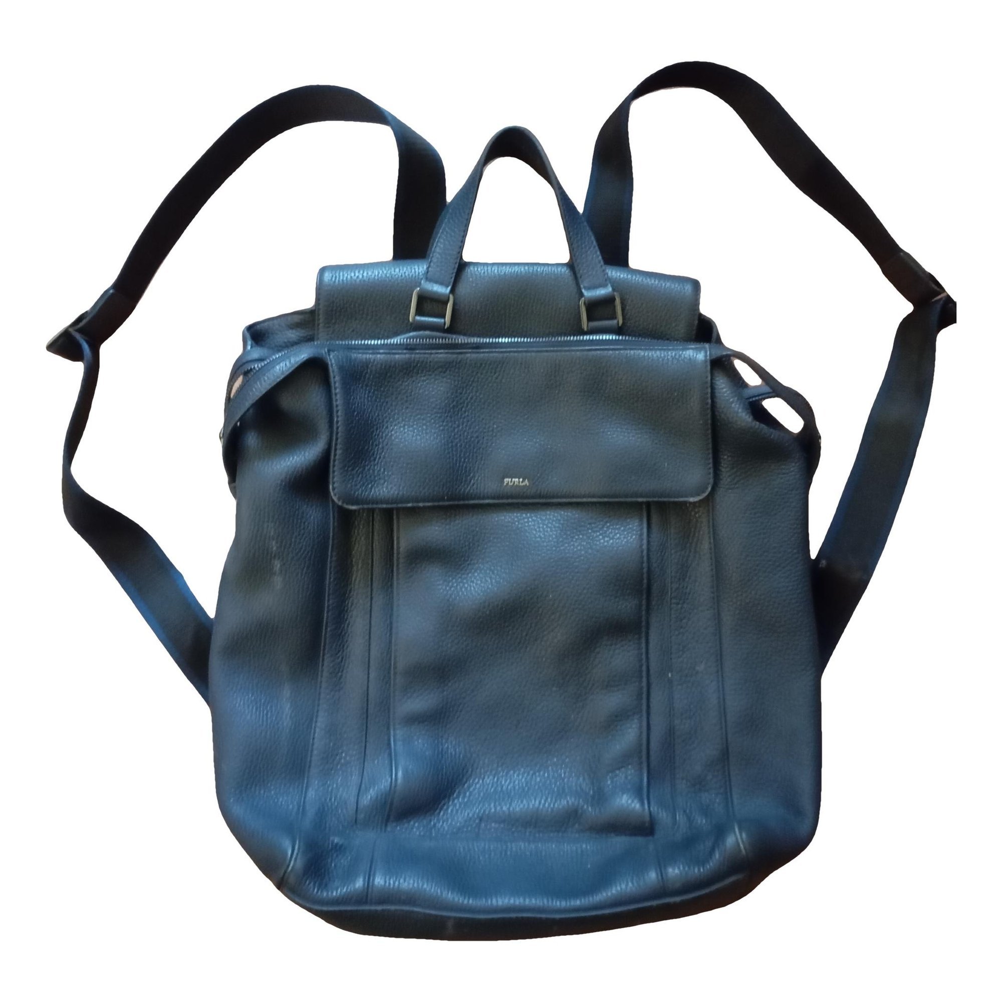 Leather backpack