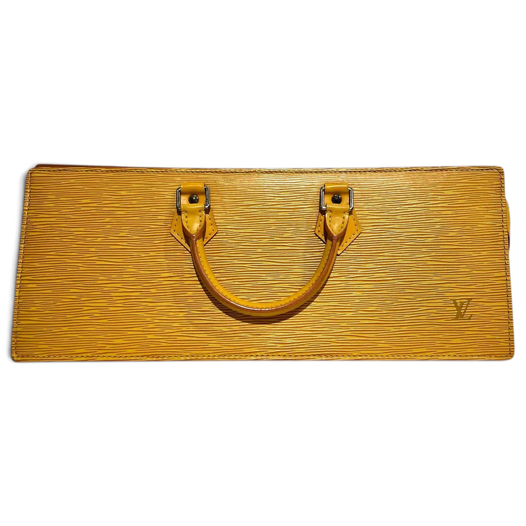 Triangle leather handbag