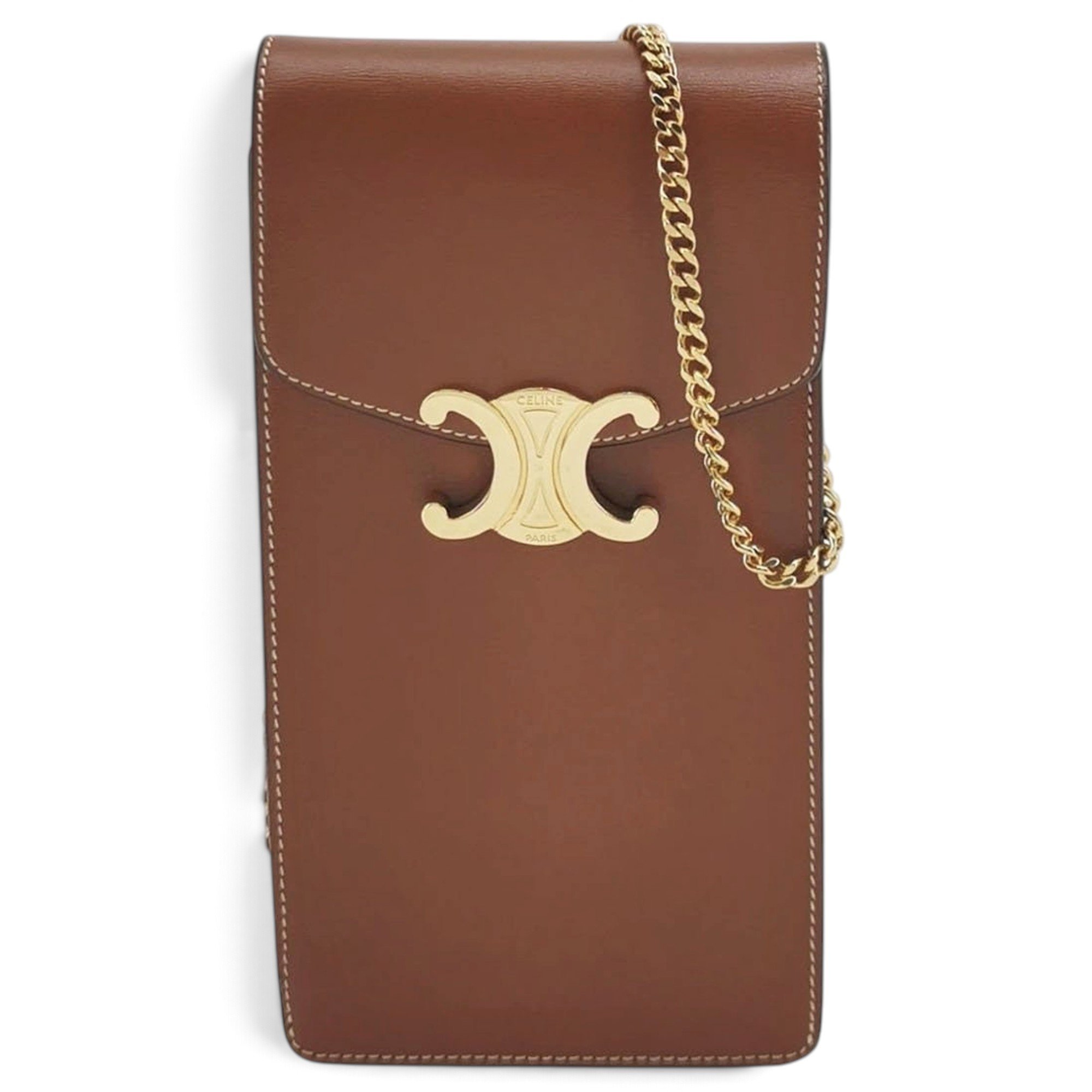 Triomphe leather handbag