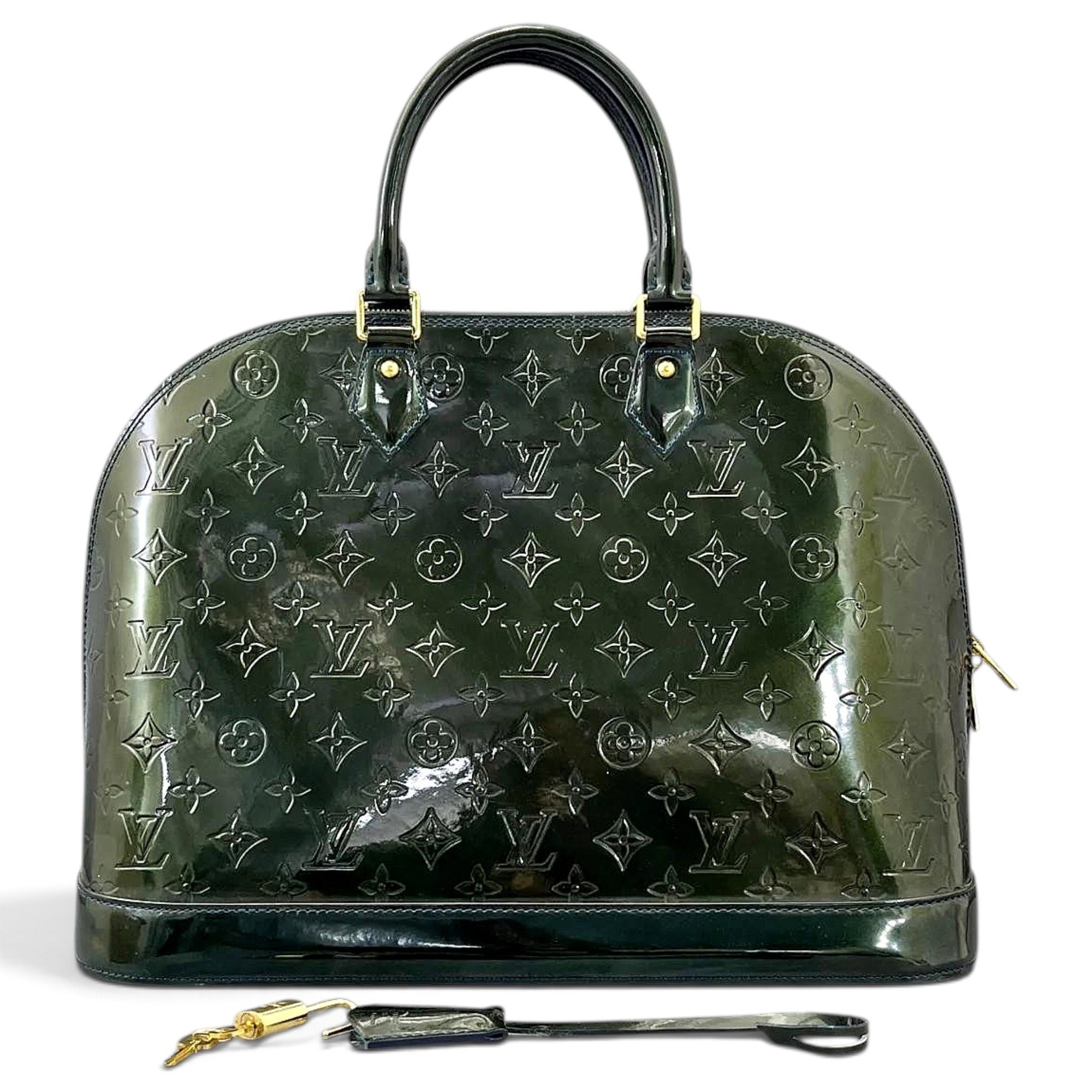 Alma patent leather bowling bag
