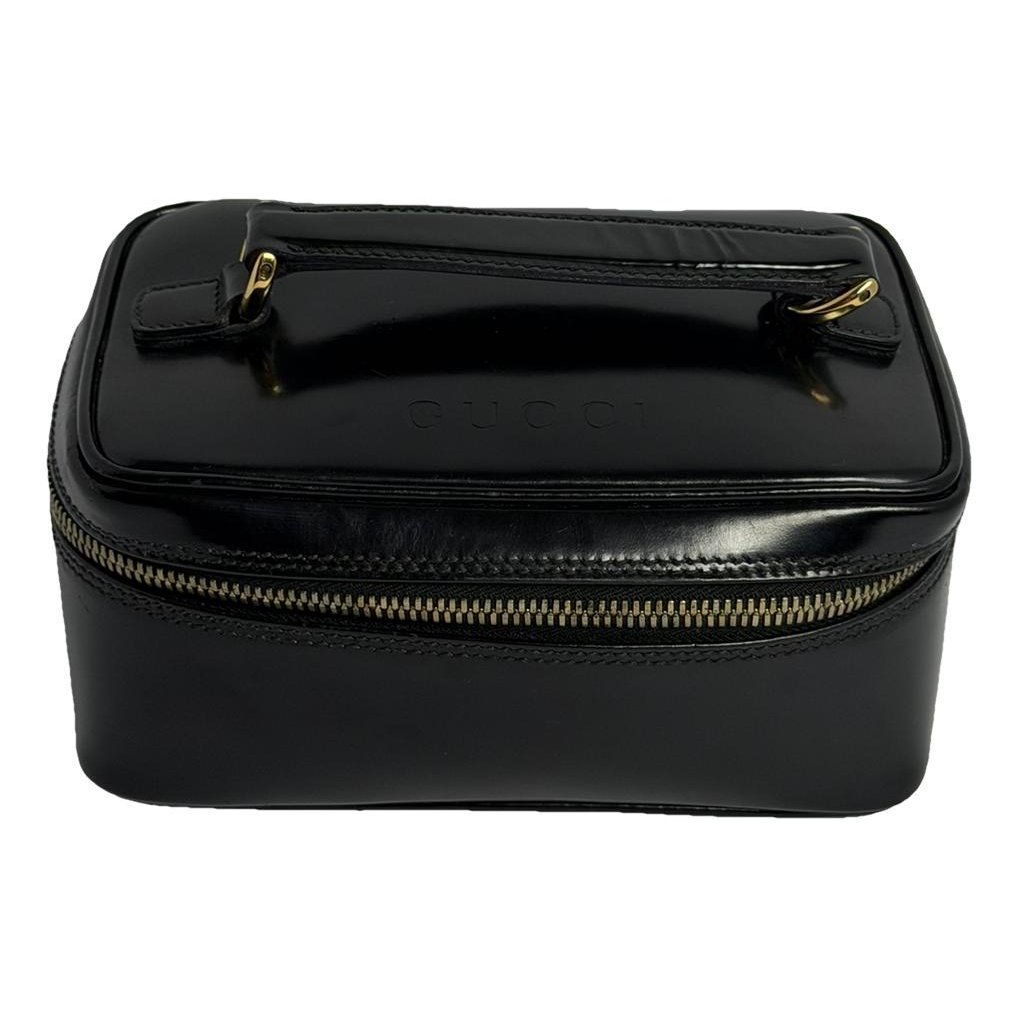 Leather clutch bag