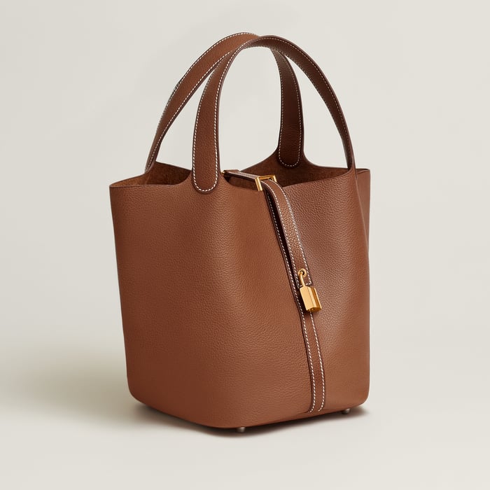 Fauve Picotin Lock 22 Bag