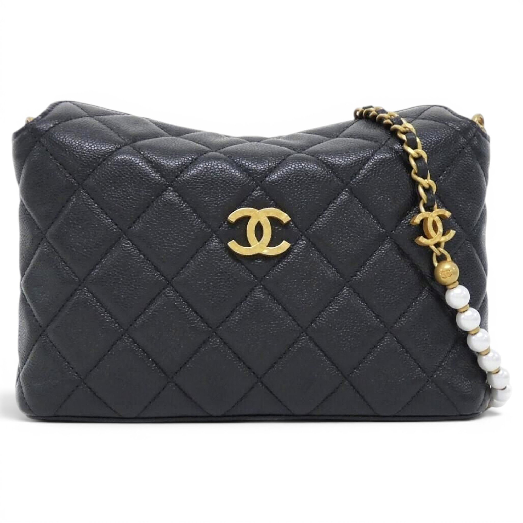 Leather clutch bag