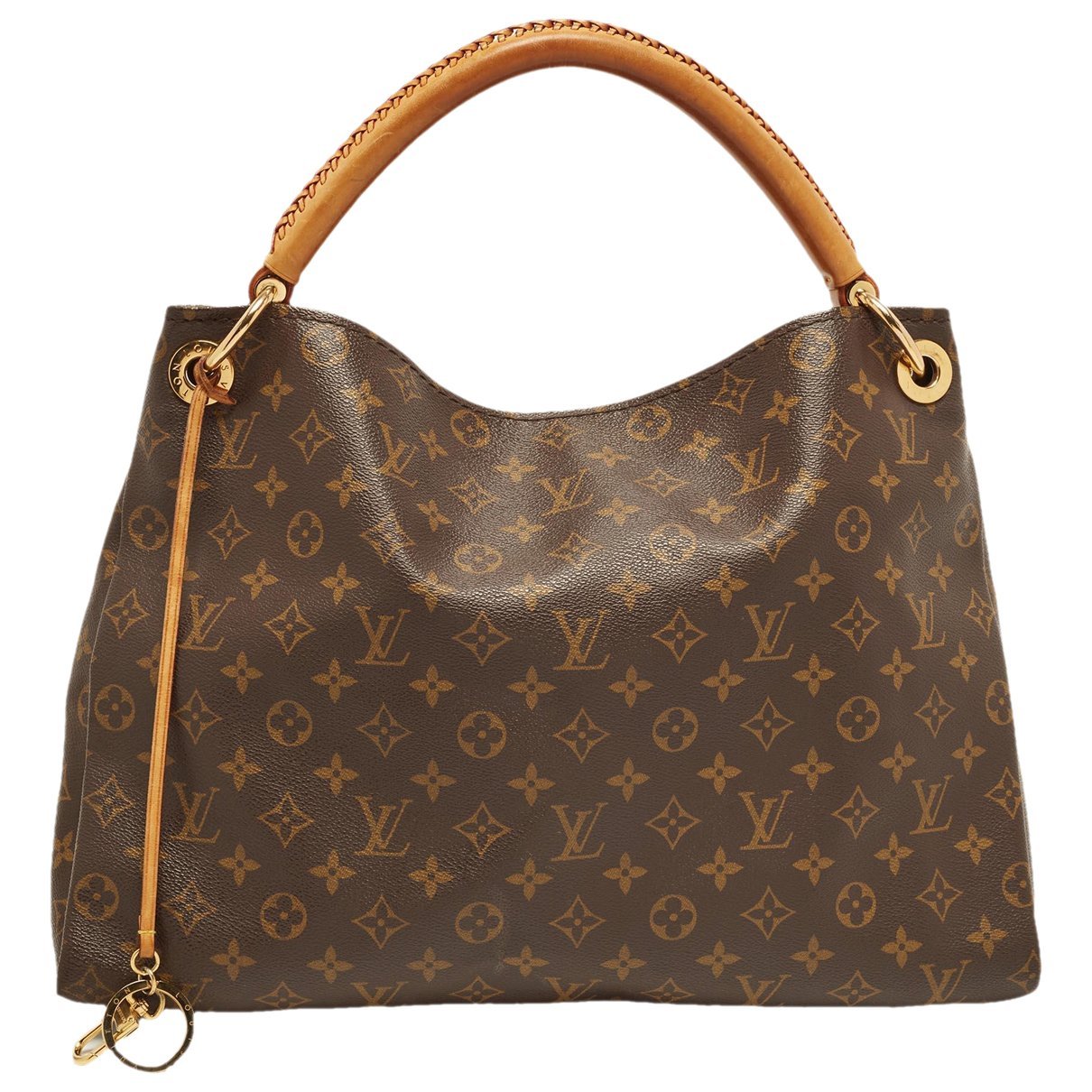 Artsy leather handbag