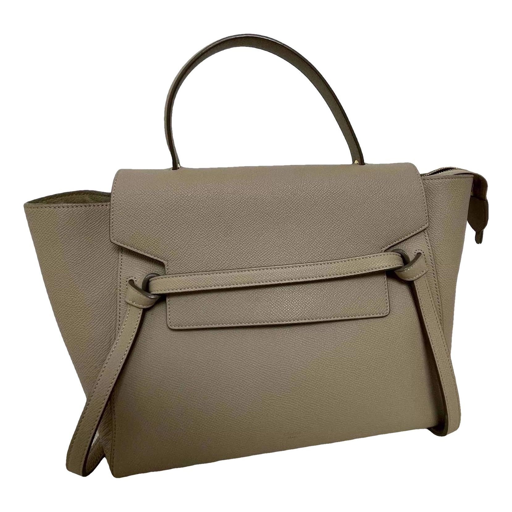Belt leather handbag