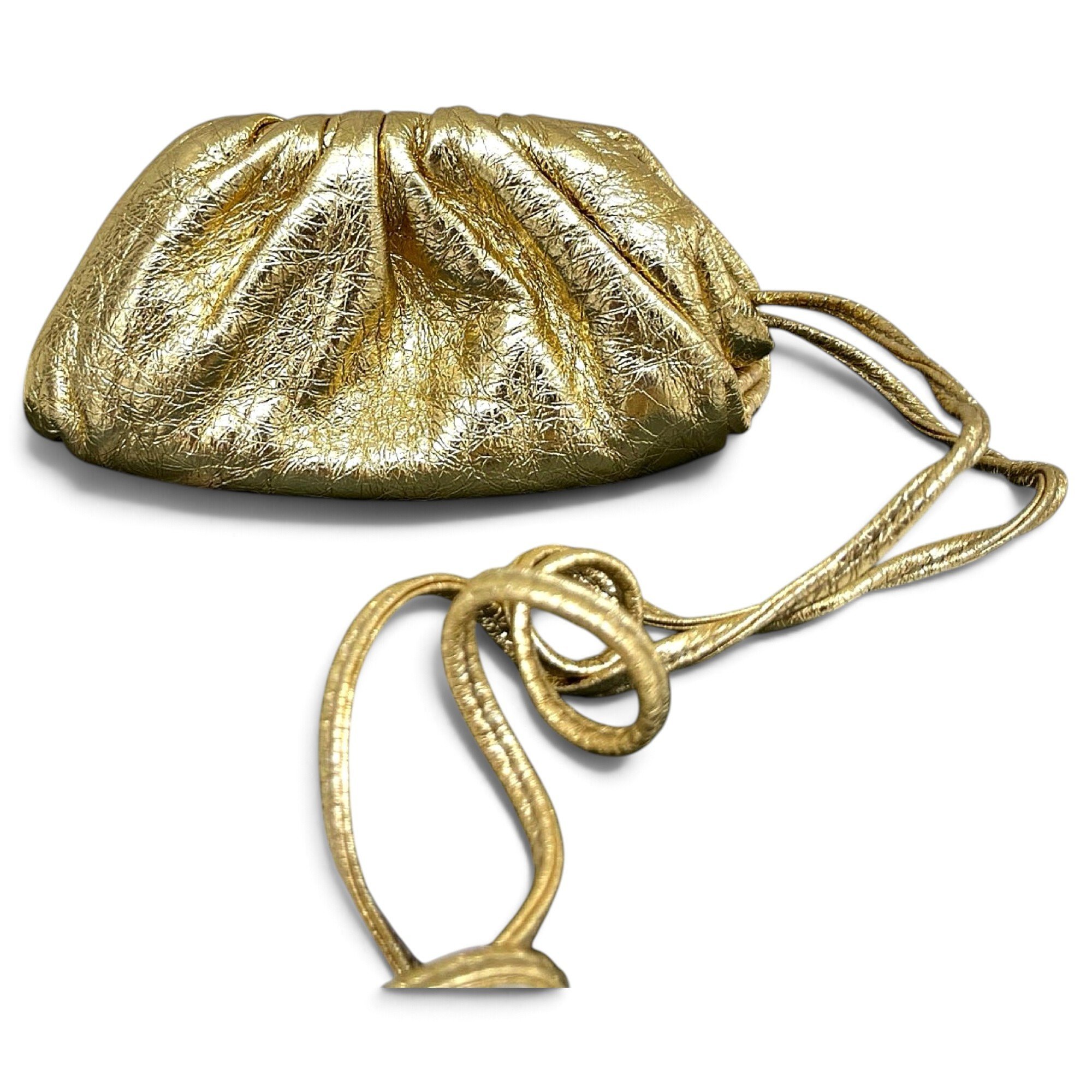 Pouch leather clutch bag