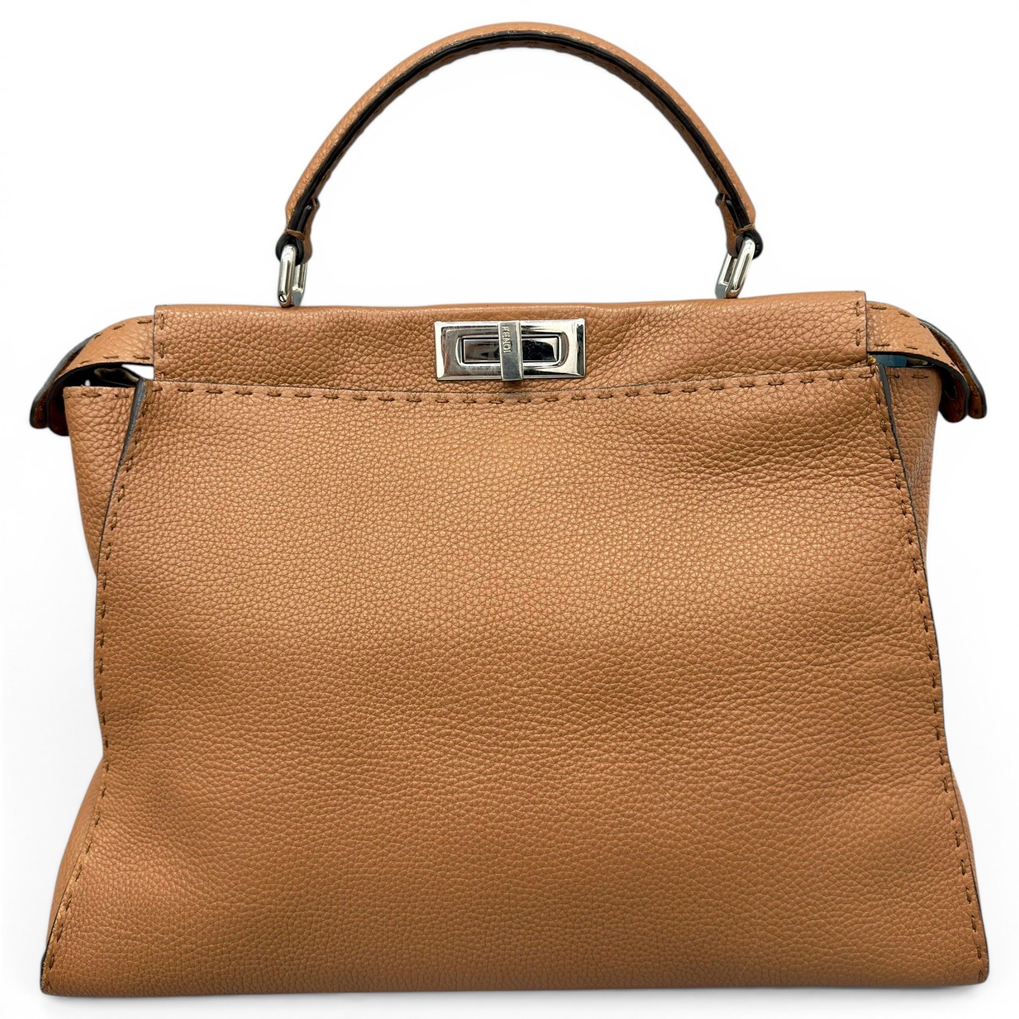 Peekaboo leather handbag