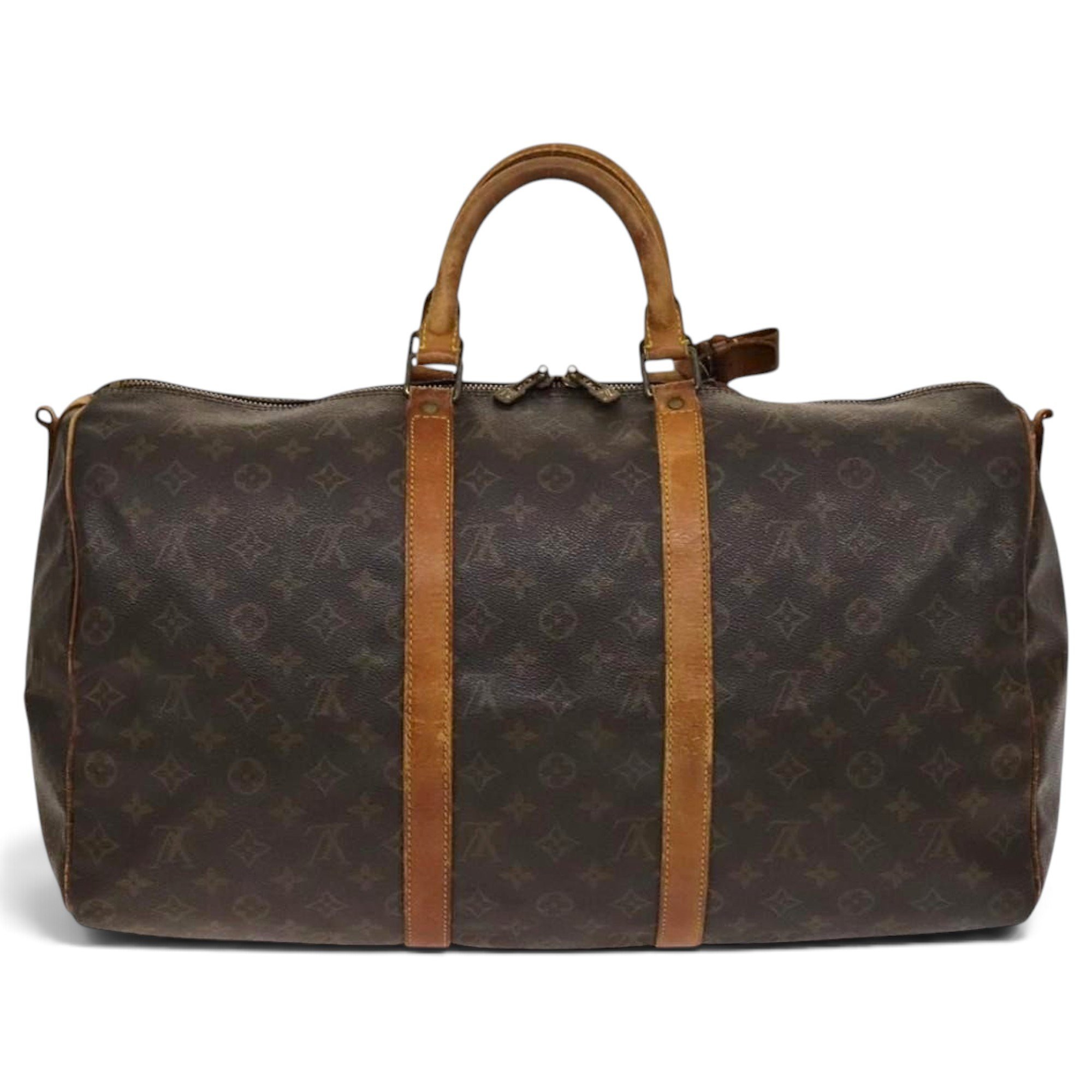 Leather bowling bag
