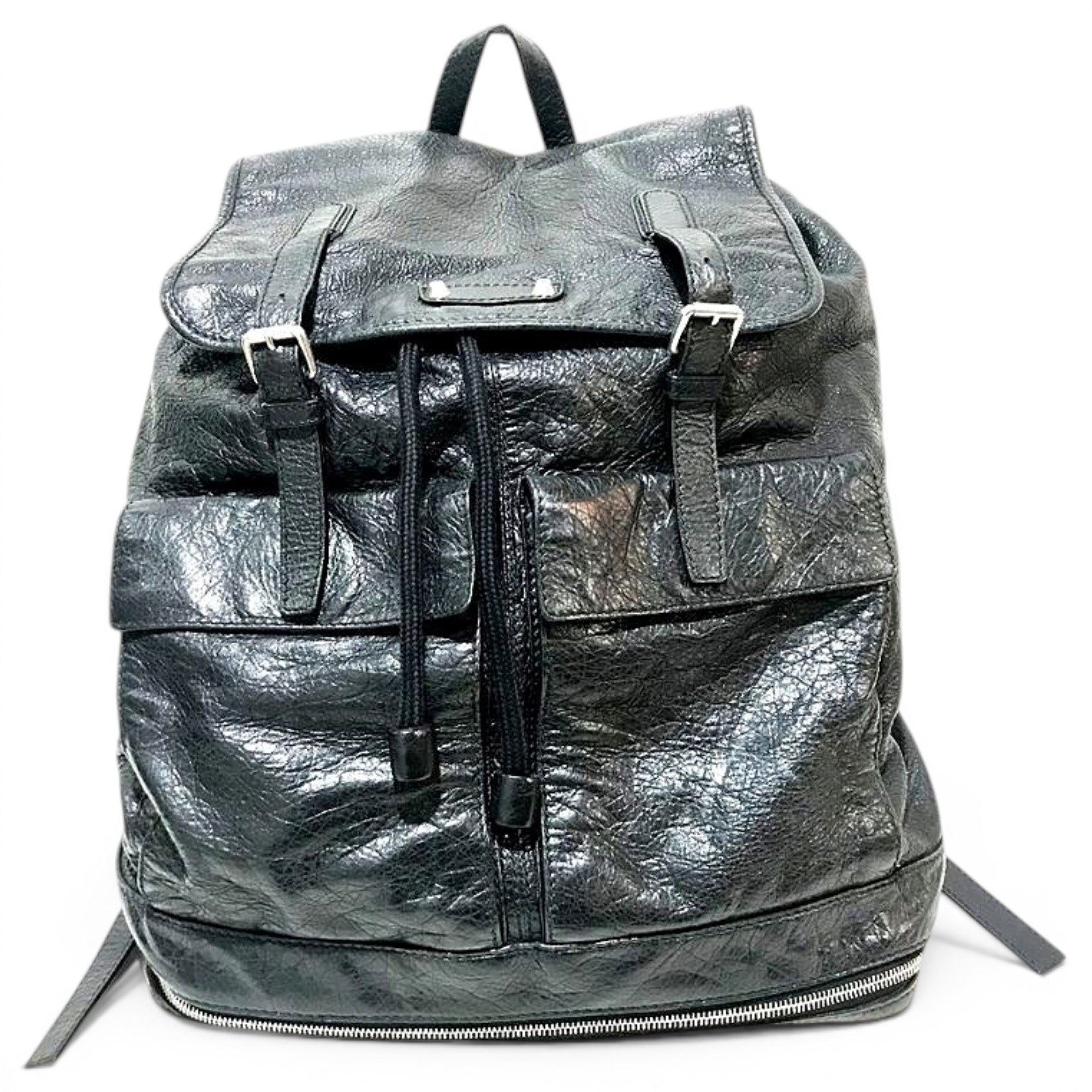 Leather backpack