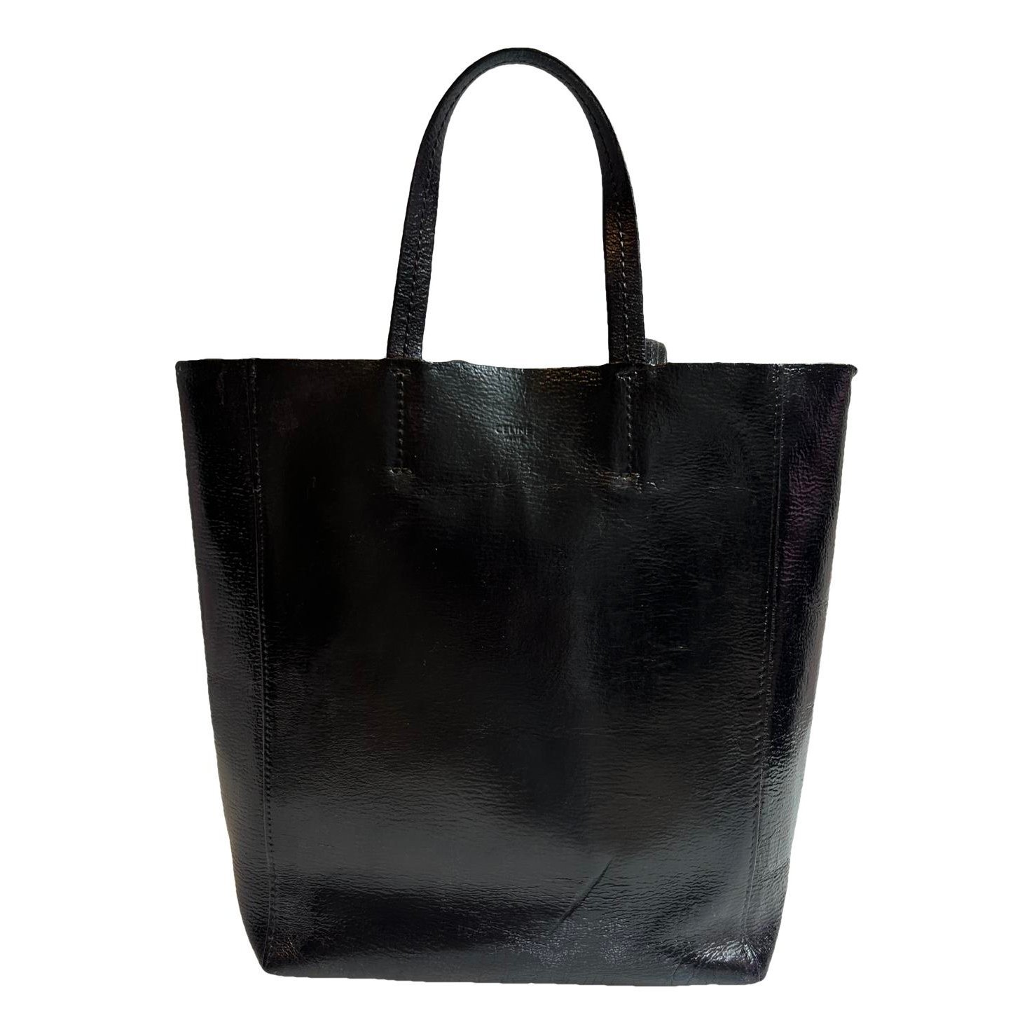 Cabas leather handbag