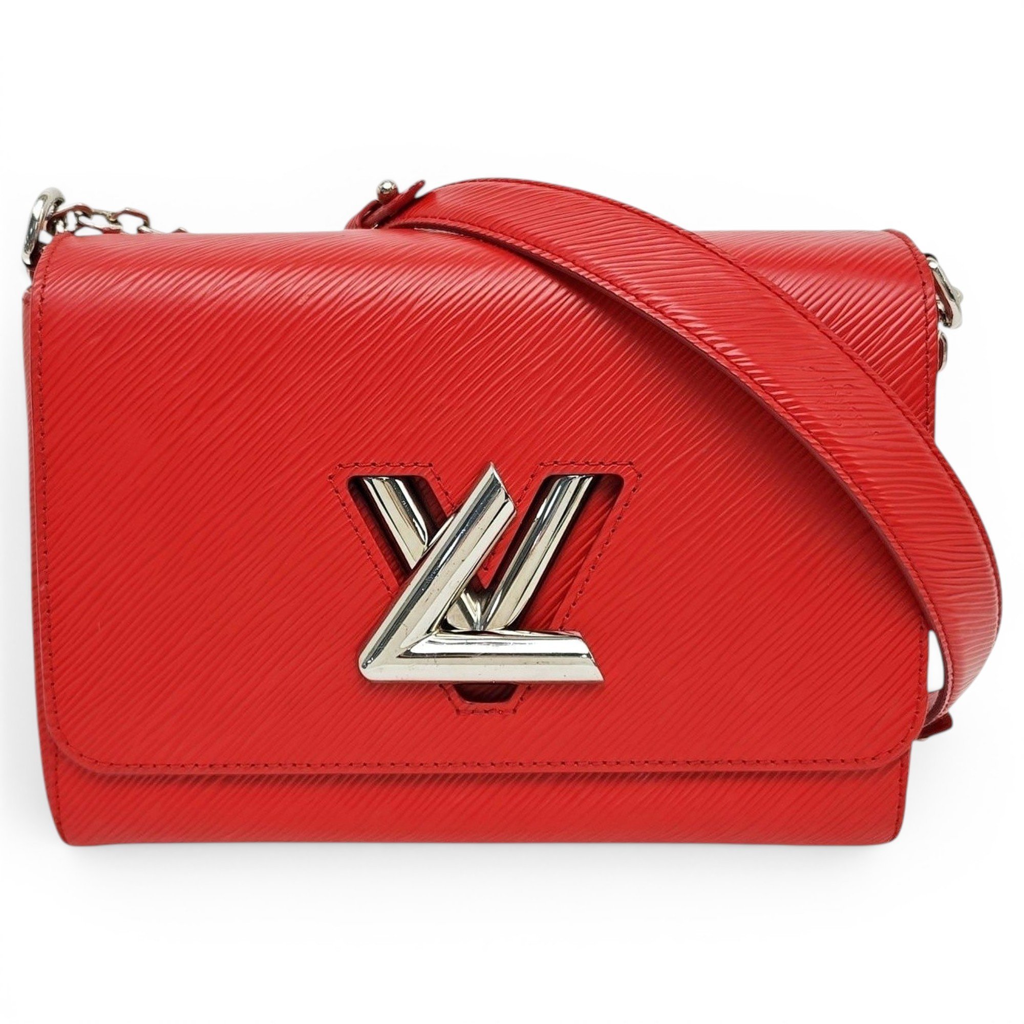 Twist leather handbag