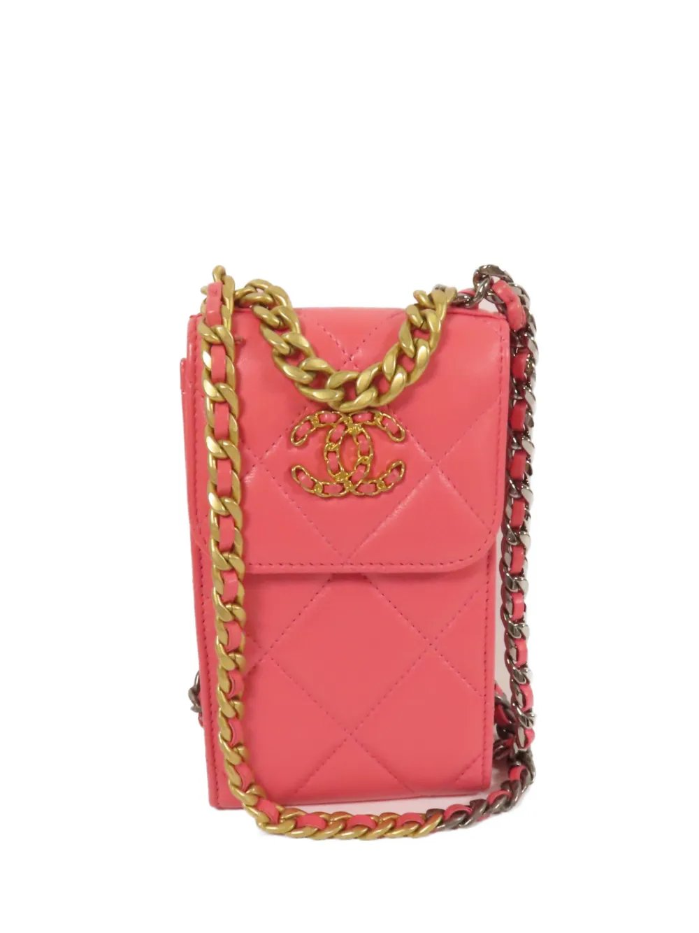 quilted CC shoulder bag