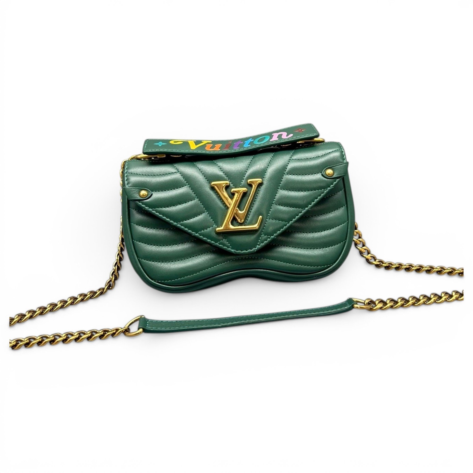 New Wave leather handbag