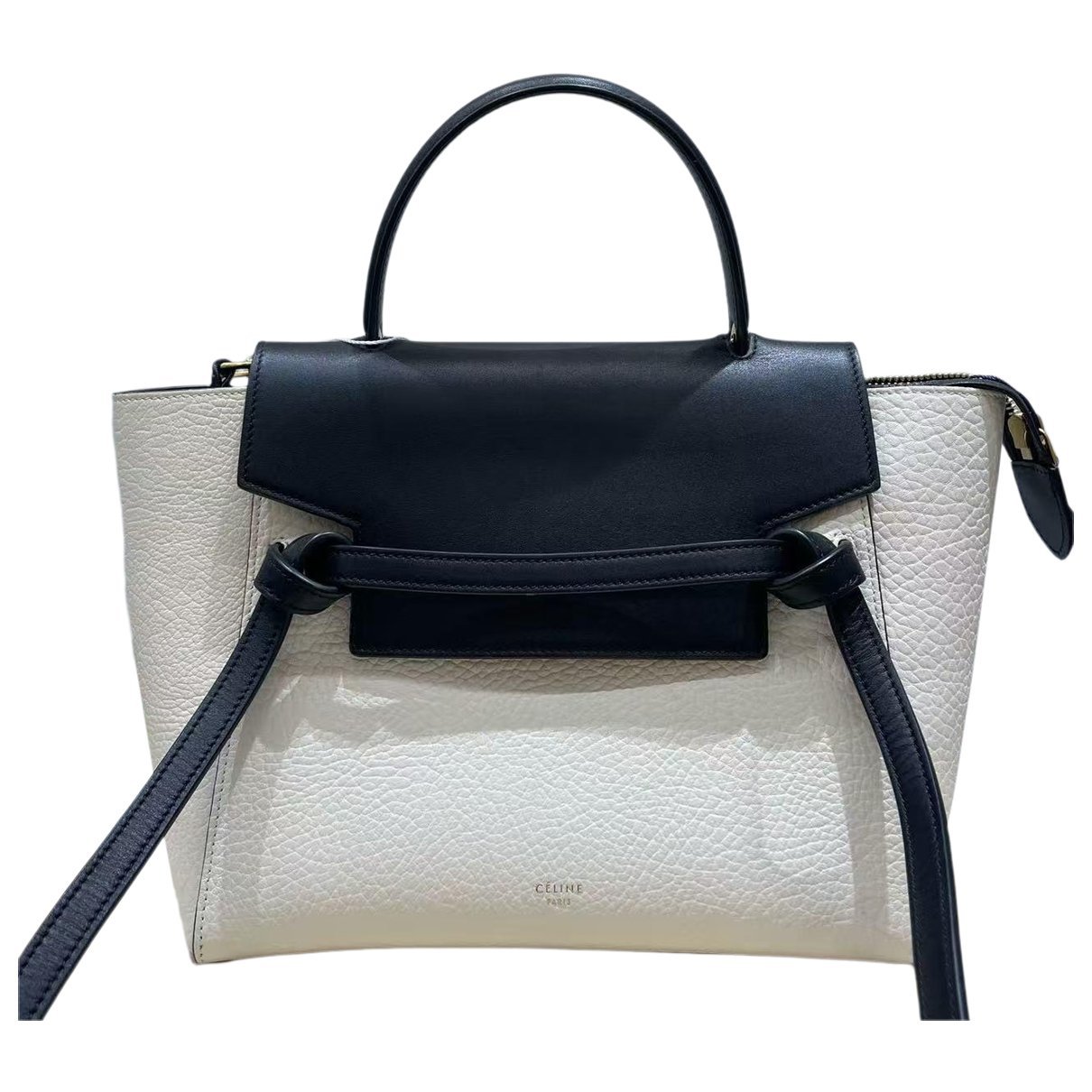 Belt leather handbag