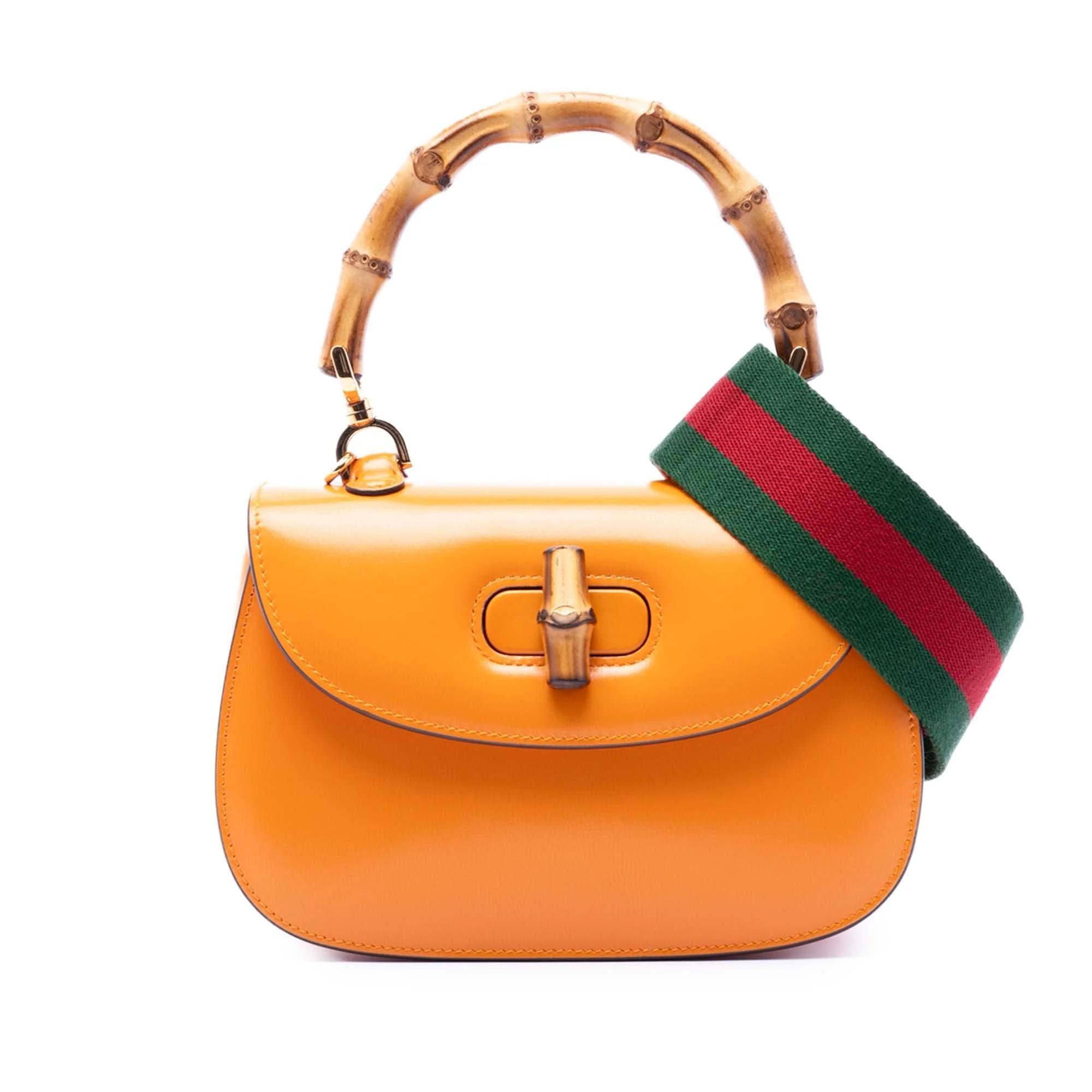 Bamboo pony-style calfskin handbag