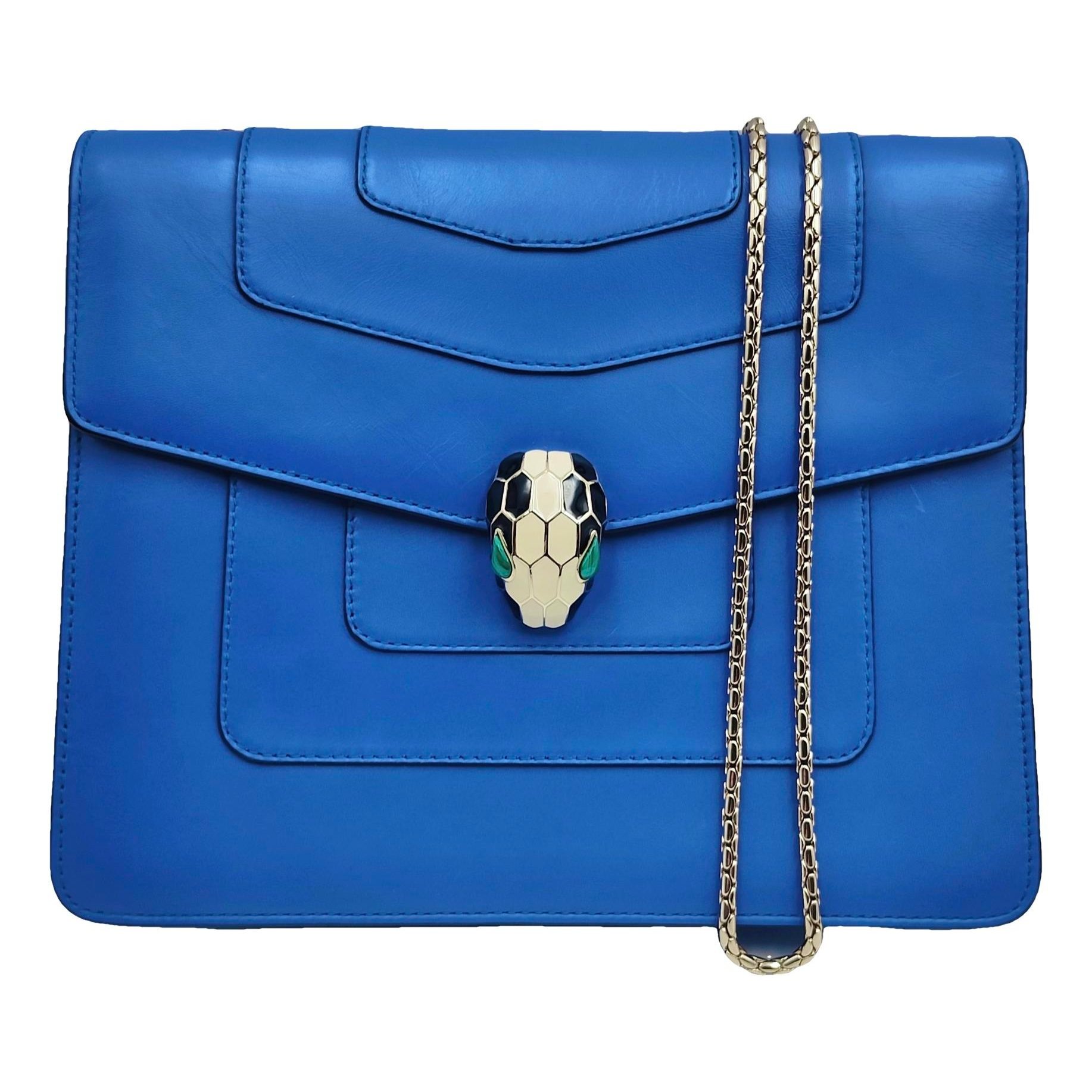 Serpenti leather handbag