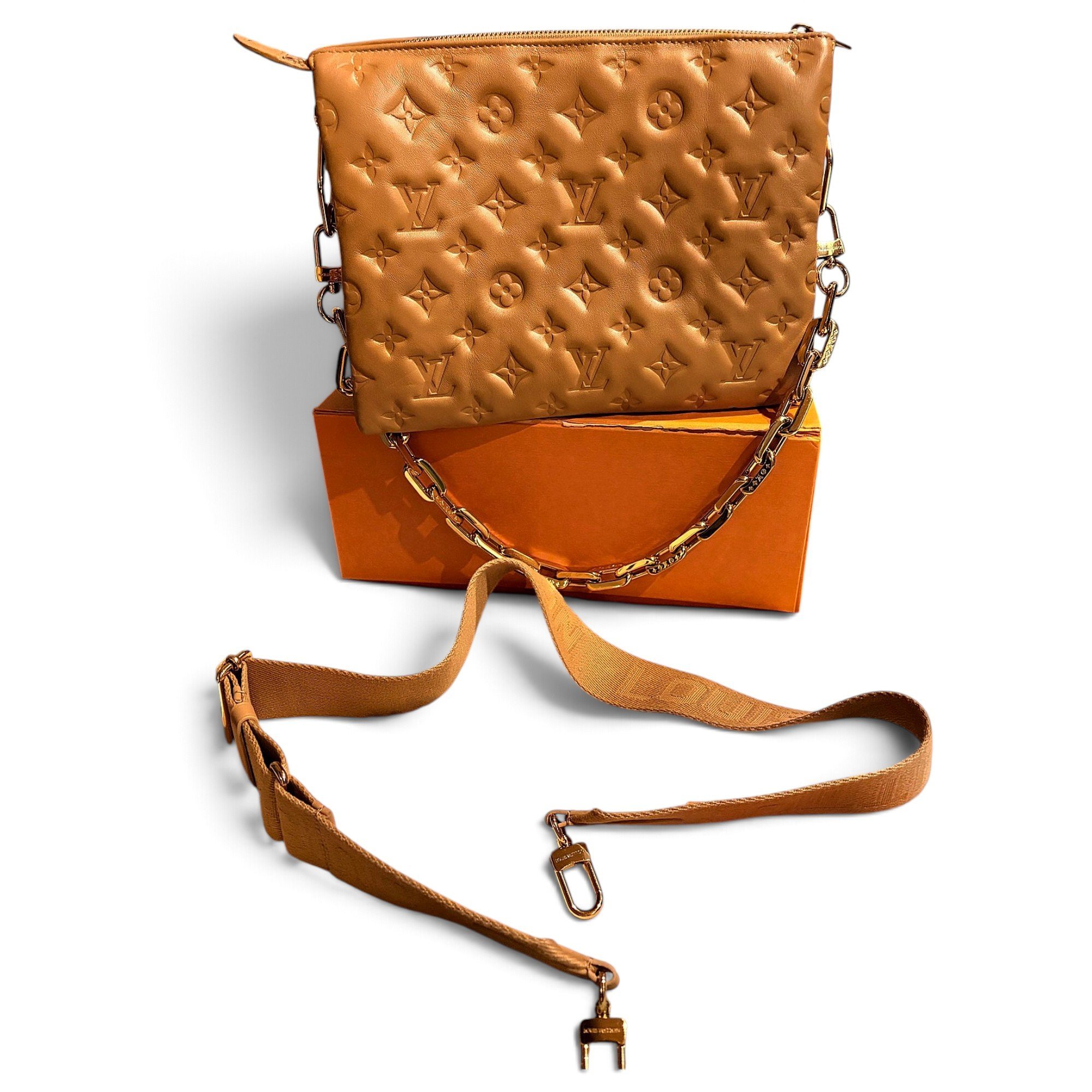 Coussin leather handbag