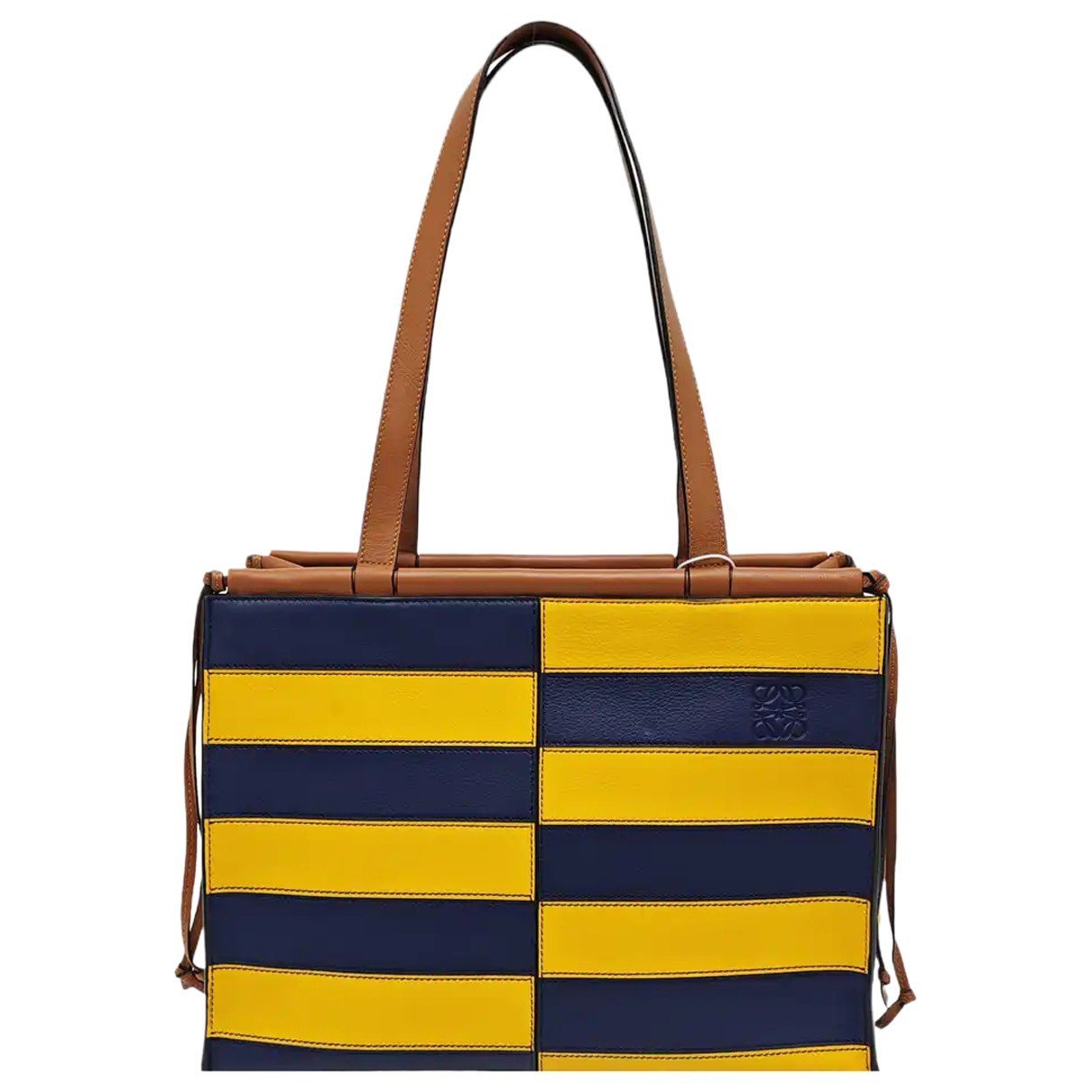 Cushion leather handbag