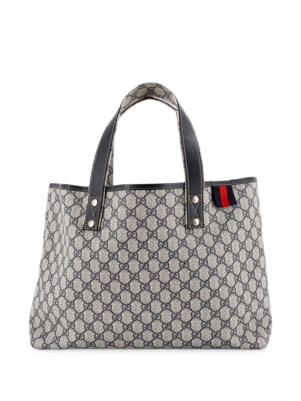 Web Loop GG Coated Canvas Medium tote bag