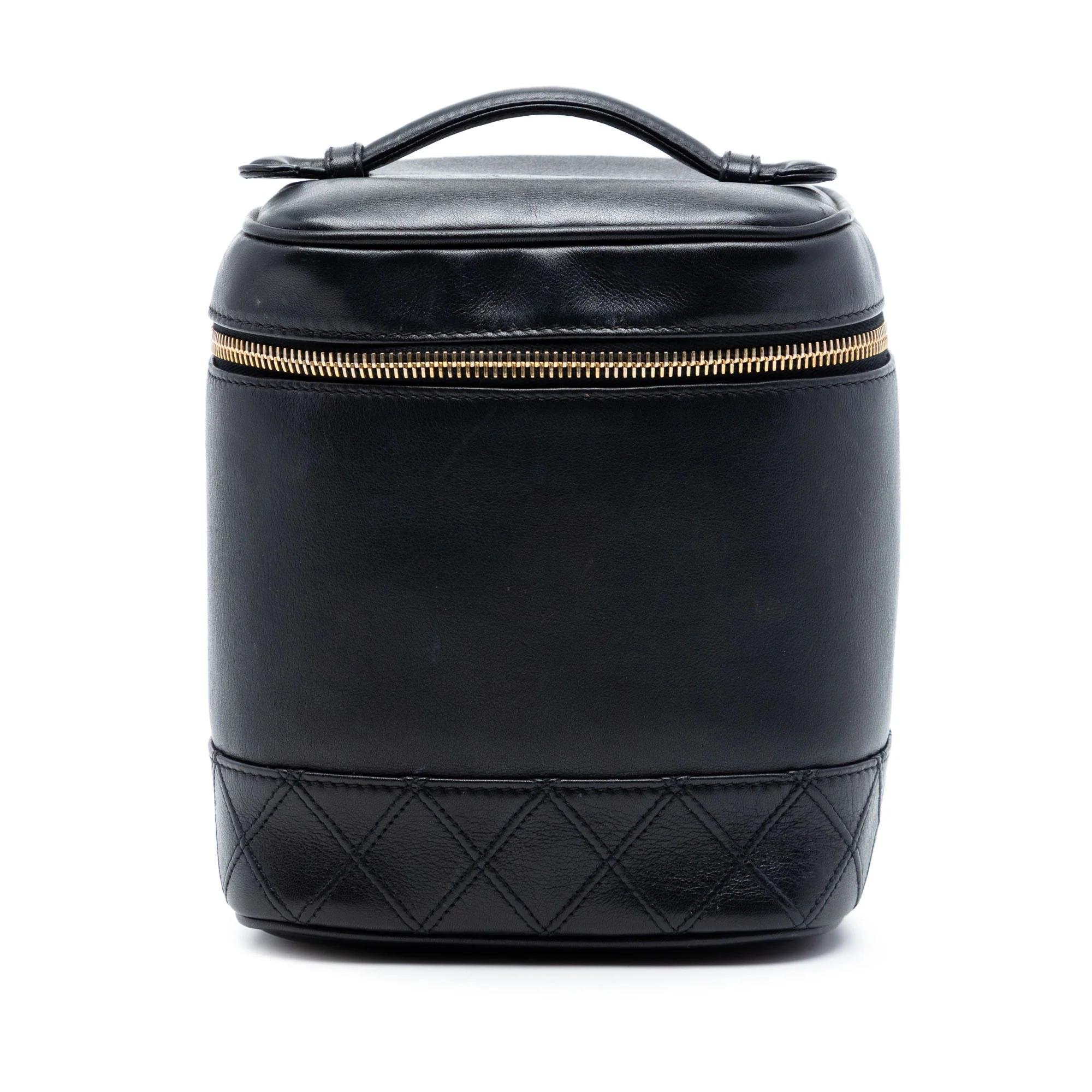 Vanity leather handbag