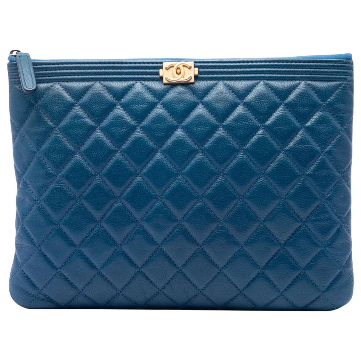 Boy leather clutch bag